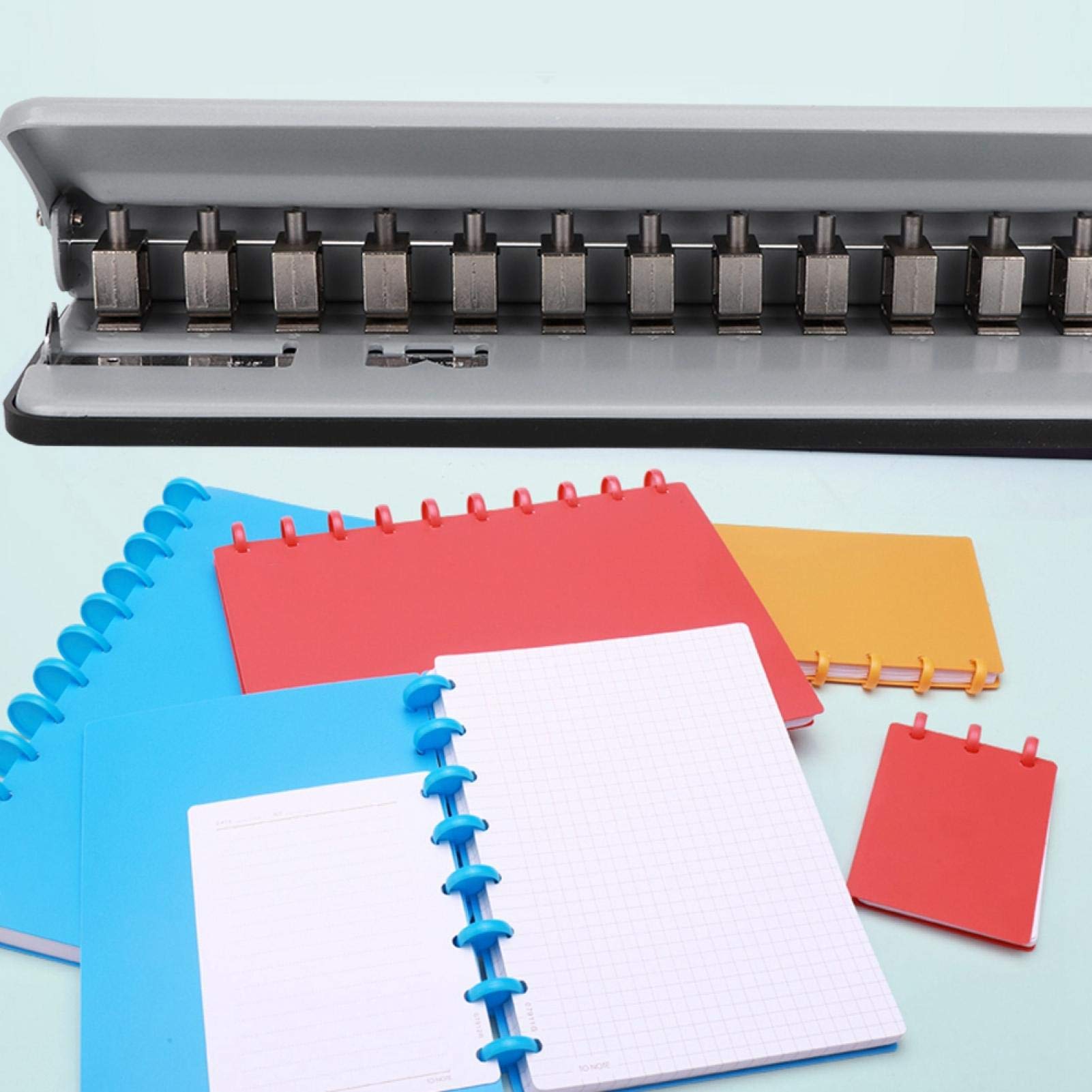 Herramienta de Perforación de Setas, Perforadora de Agujeros de Setas Ajustable Tarjeta de Papel Multifunción Máquina Perforadora de Agujeros de Encuadernación de Fotos(Gris)