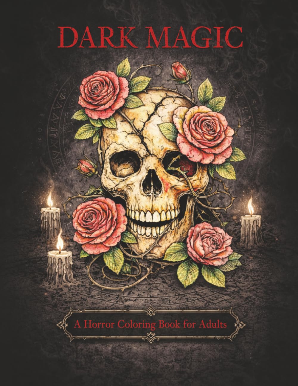 Dark Magic A Horror Coloring Book for Adults: Featuring 50 Dark, Scary & Haunting Illustrations | Intricate & Detailed Drawings of Occult Magic Rituals | Gorgeous Gift for Relaxation and Stress Relief