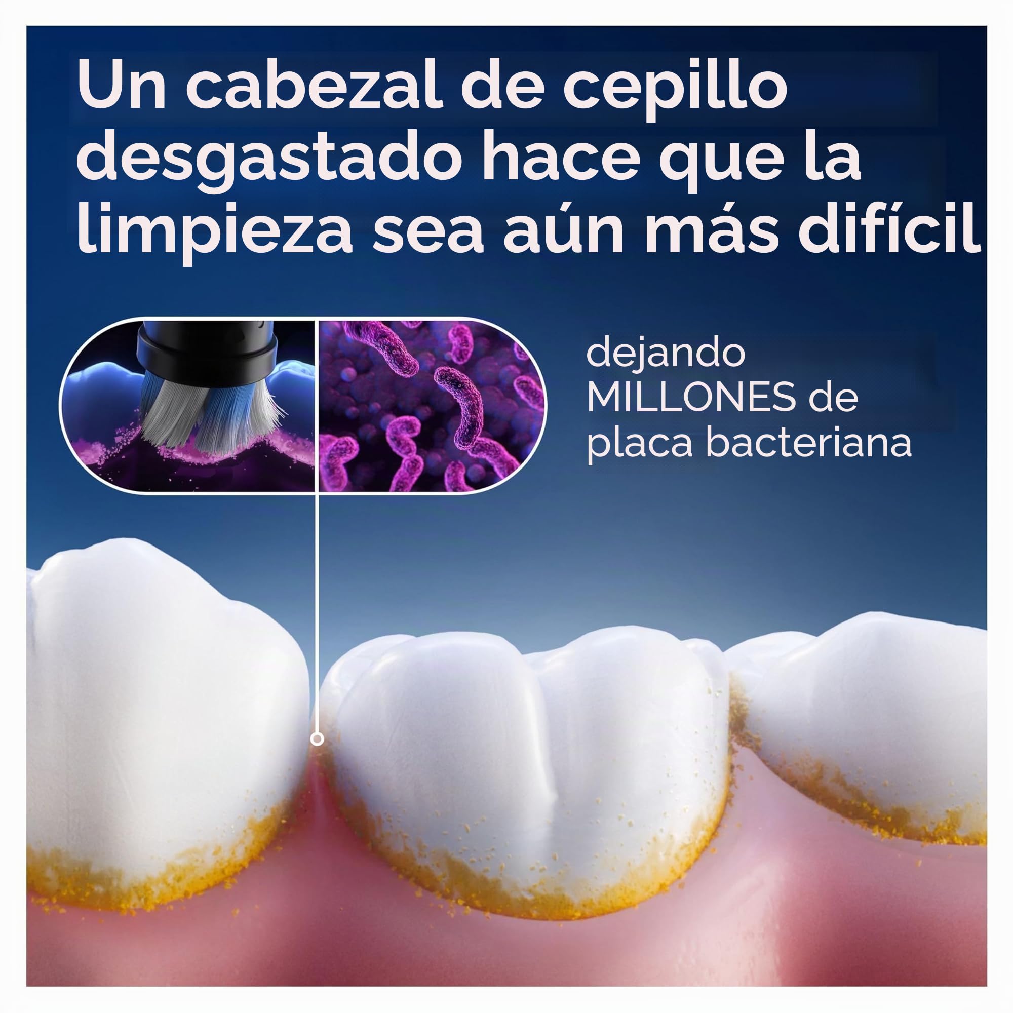 Oral-B Serie iO Gentle Care, Cepillos redondos de repuesto auténticos, adecuados para encías sensibles, 8