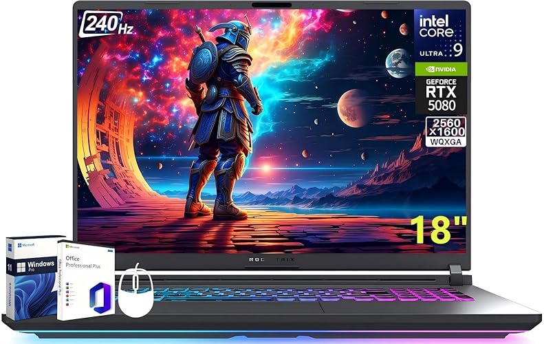 ASUS ROG Strix G18 18 Inch Gaming Laptop 2025, NVIDIA GeForce RTX 5080, Intel Ultra 9 275HX, 18" ROG Nebula 2.5K 240Hz, 64 GB DDR5 RAM, 2 TB SSD, Wi-Fi 7, Backlit KB, Windows 11 Pro & Lifetime Office - 64 GB RAM | 2 TB SSD