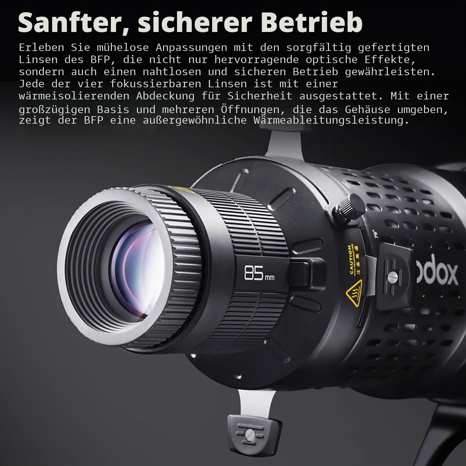 GODOX BFP Blitzlichtprojektor, für DP400IIIV DP600IIIV QT400III QT600III SK400II SK400IIV MS300 AD600Pro Stroboskoplicht und GODOX Mount AD300Pro (BFP KIT2)