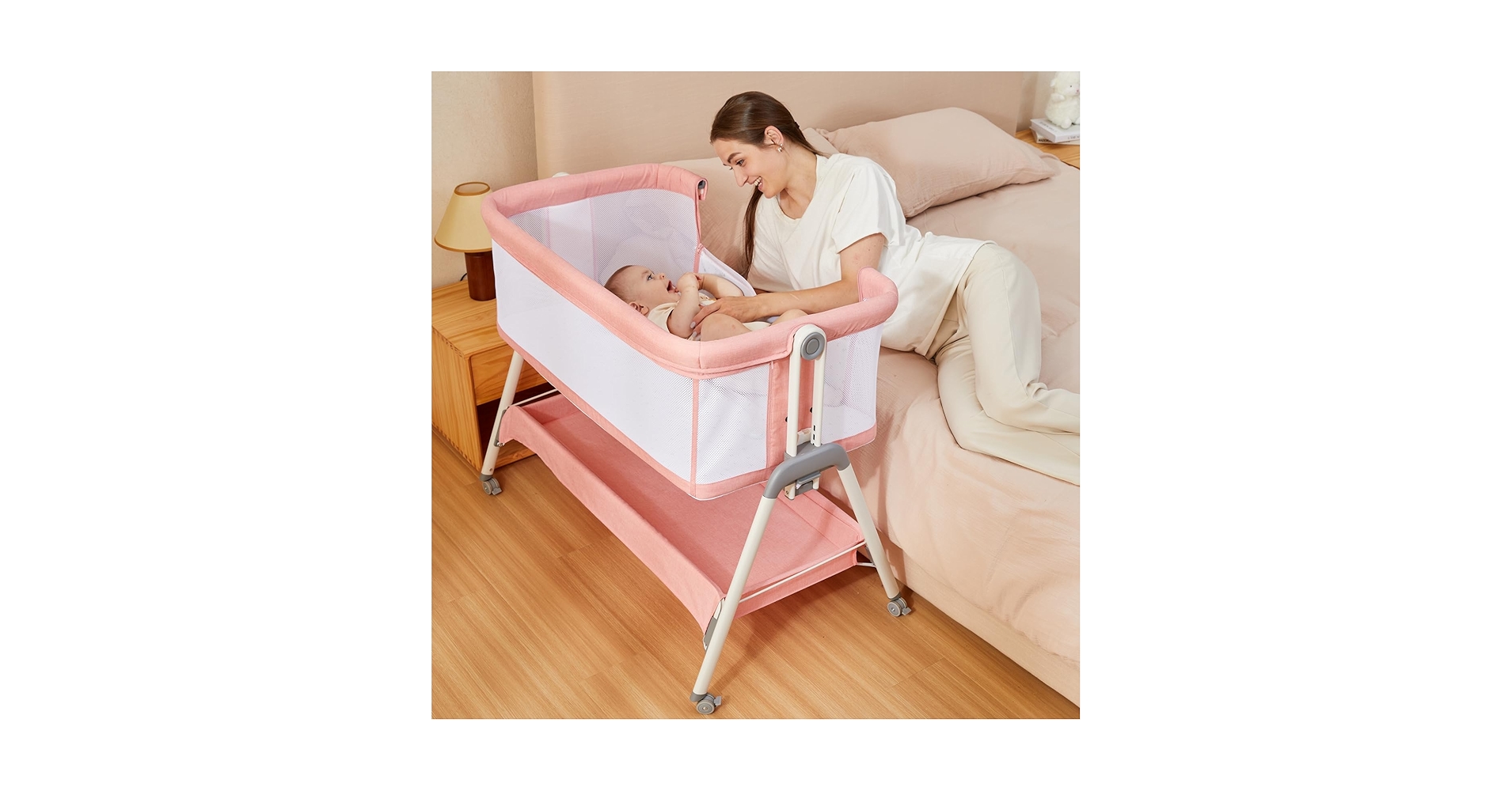 ベビーベッド　ANGELBLISS Amazon.com : ANGELBLISS Baby Bassinet Bedside Sleeper, Easy