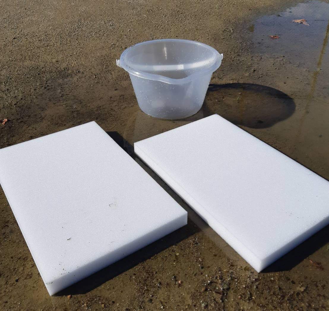 グラウンドの水たまりを排水！【除水ローラー】 雨の季節の吸水商品！グラウンドを使える時間を少しでも長く