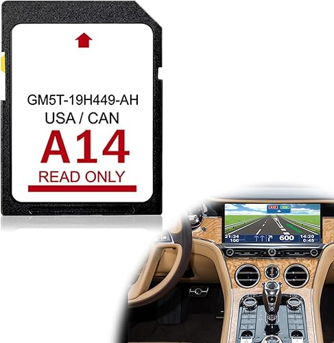 Miniatura 1 de Tarjeta SD de navegación A14 Ford 2023 compatible con Ford/Lincoln F-150 Super Duty Edge Escape Expedition Explorer Focus MKC 2013-2016 A14 tarjeta