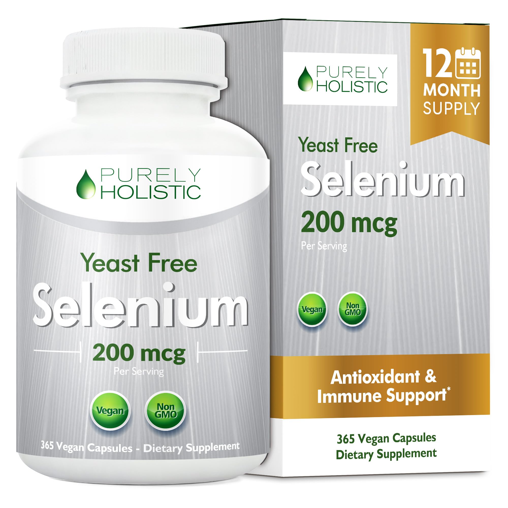 Amazon.com: Selenium 200mcg - 365 Vegan Capsules not Tablets