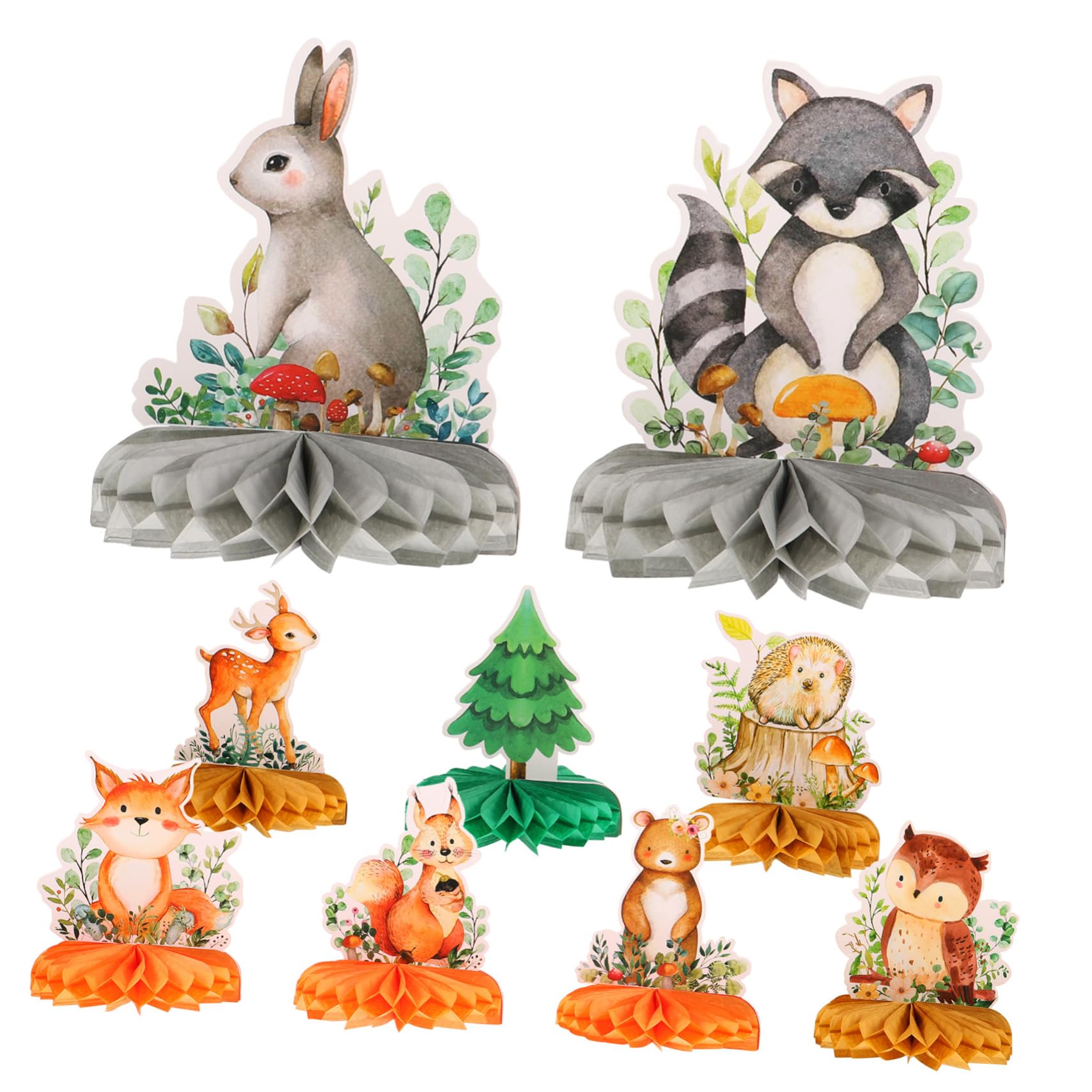 Toyvian 3 Set Decorazioni Compleanno Tema Animali con Decorazioni Ape Centrotavola per Feste Compleanno E Eventi 9 Pezzi * 3