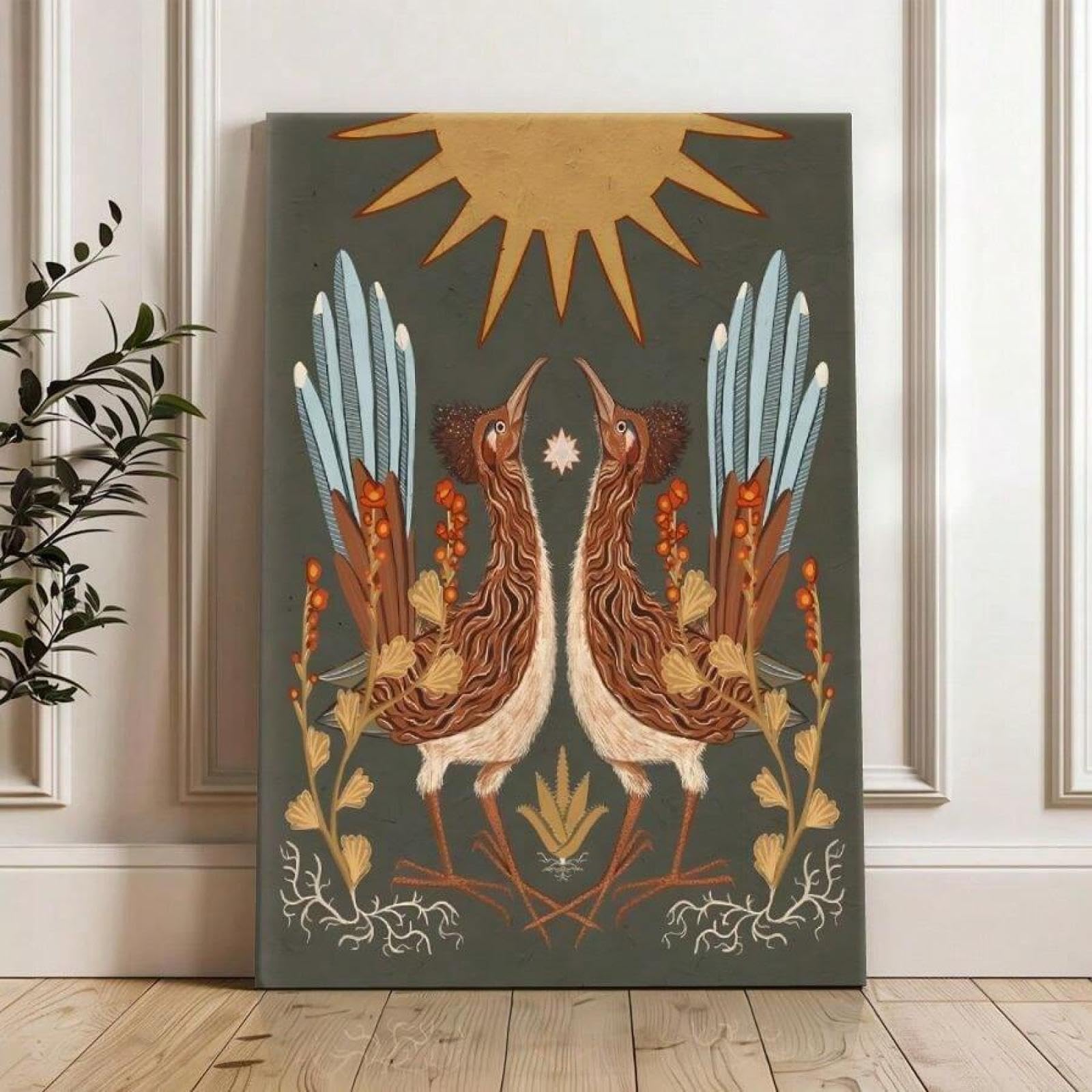 Impression murale chant d'oiseaux jumeaux pour une maison apaisante - 8