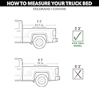 Vista 2 de RealTruck BAK BAKFlip MX4 Cubierta Tonneau Rígida Plegable para Caja de Camioneta 448146 Se adapta a Chevy/GMC Colorado/Canyon 2023 - 2026