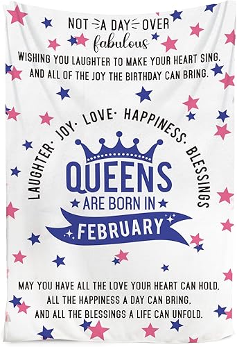 Regalos únicos de cumpleaños para mujeres  Queens are Born in Febrero  Ideas de regalo de cumpleaños de febrero para mujeres, mamá, abuela, tía,