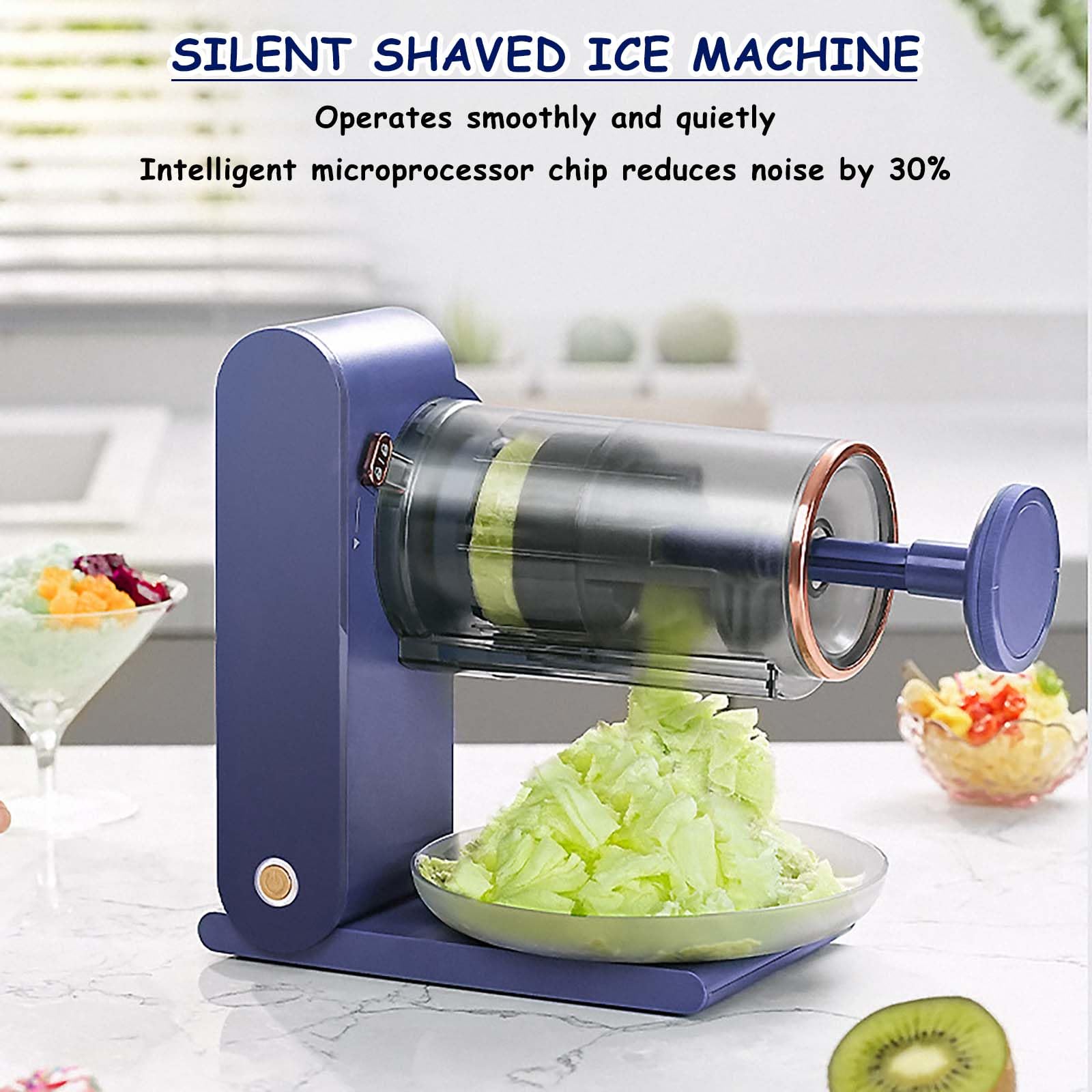 Macchina per il ghiaccio tritato per granite, granita e dessert surgelati, ideale per uso domestico e commerciale