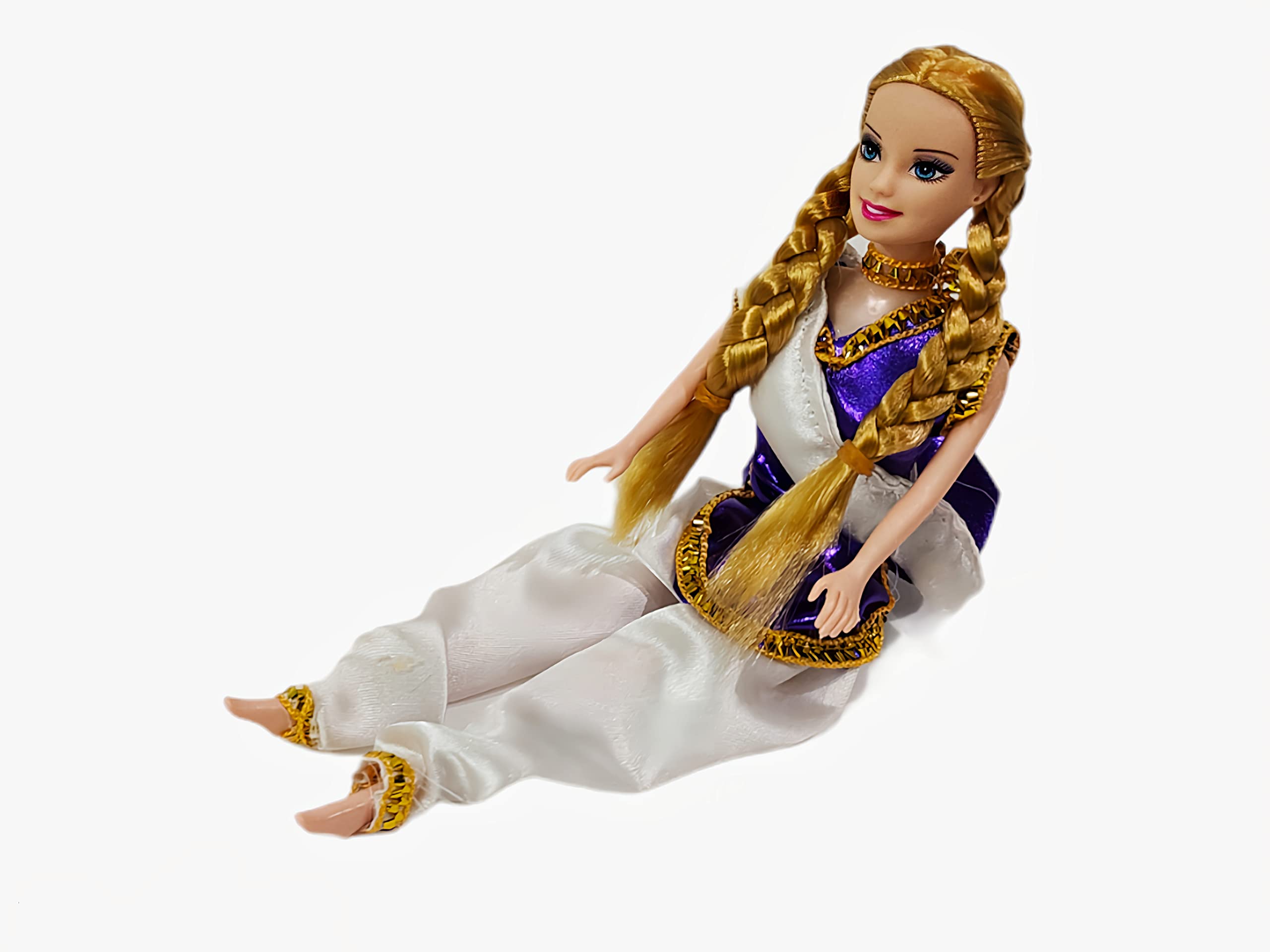 E-Cafe Doll for Kids with Foldable Hands and arms Doll for Girls | Indian Traditional Style Dressed-up Doll Set