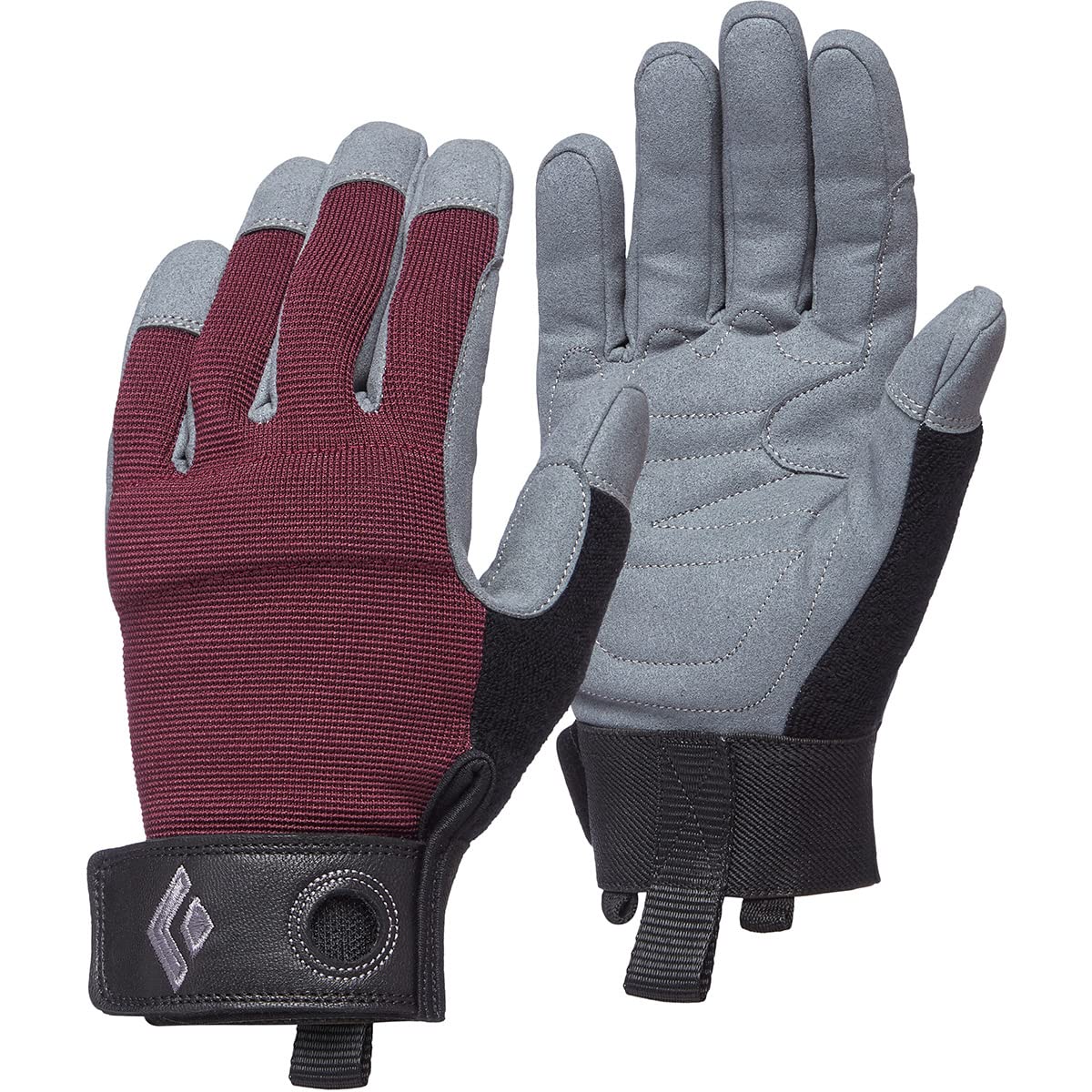 BLACK DIAMOND Women's Crag Gloves | Breathable Stretch Mesh | Synthetic Leather Palm | Durable Protection for Belaying & Via Ferrata