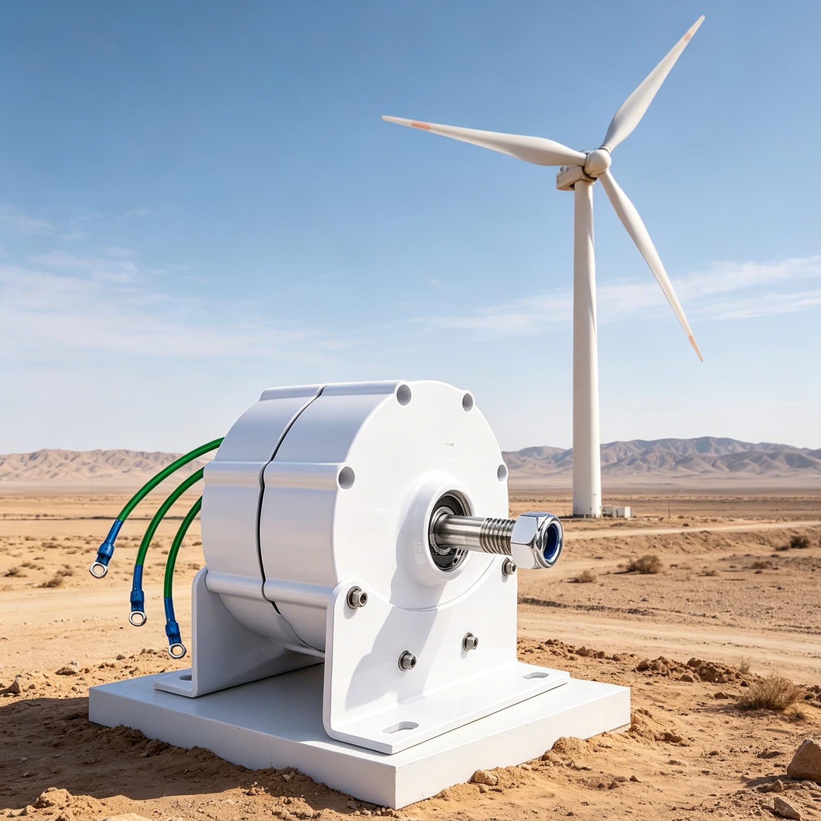 Bezprzekładniowy generator magnetyczny stałego prądu 8000W kompaktowy alternator AC z kontrolerem do zastosowań w energii odnawialnej i systemach off-grid,220v