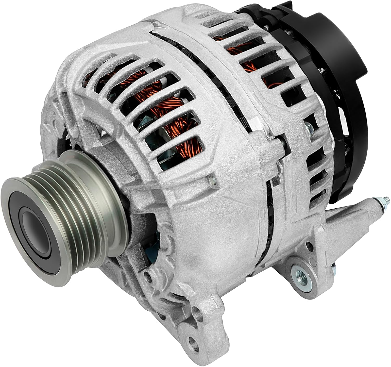 SCITOO Alternator Fits for Volkswagen for Jetta 2005-2014 2.5L, for Golf 2010-2014, for Rabbit 2006-2009- 12V 140Amp CW 5-Groove Pulley, Replace OE 11254 23552 07K-903-023A