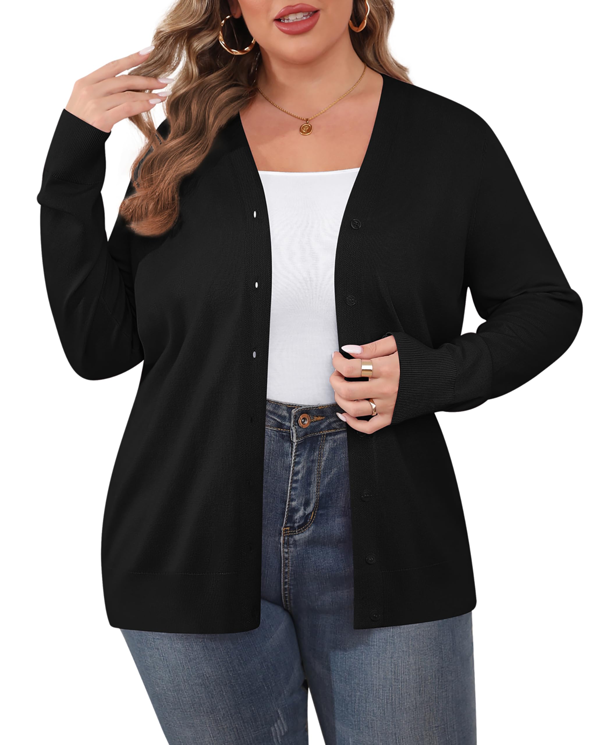 Long Sleeve Cardigan, X-Large