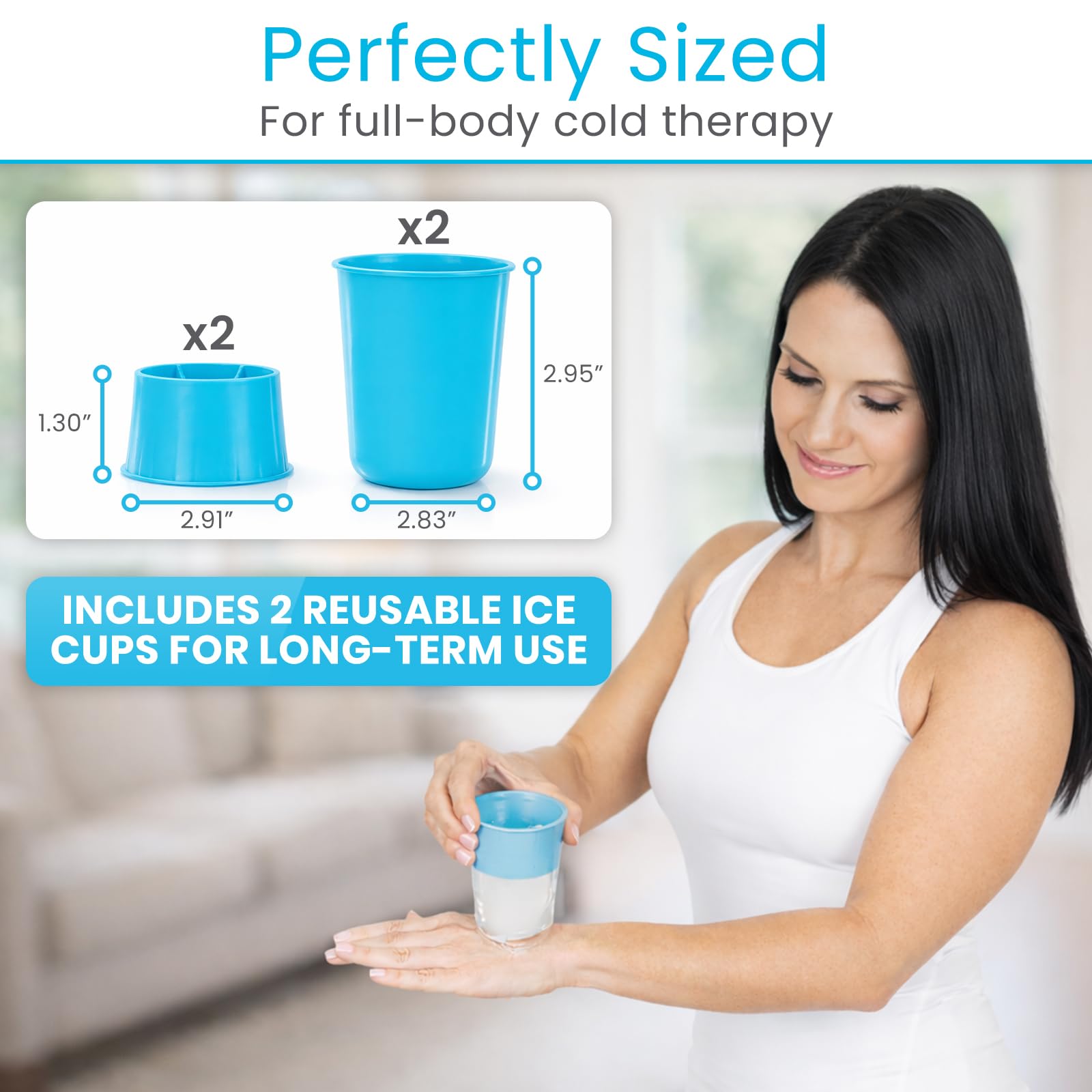 Arctic Flex Vasos de hielo y rodillo, herramienta portátil para glaseado facial, masajeador de silicona para el cuidado de la piel