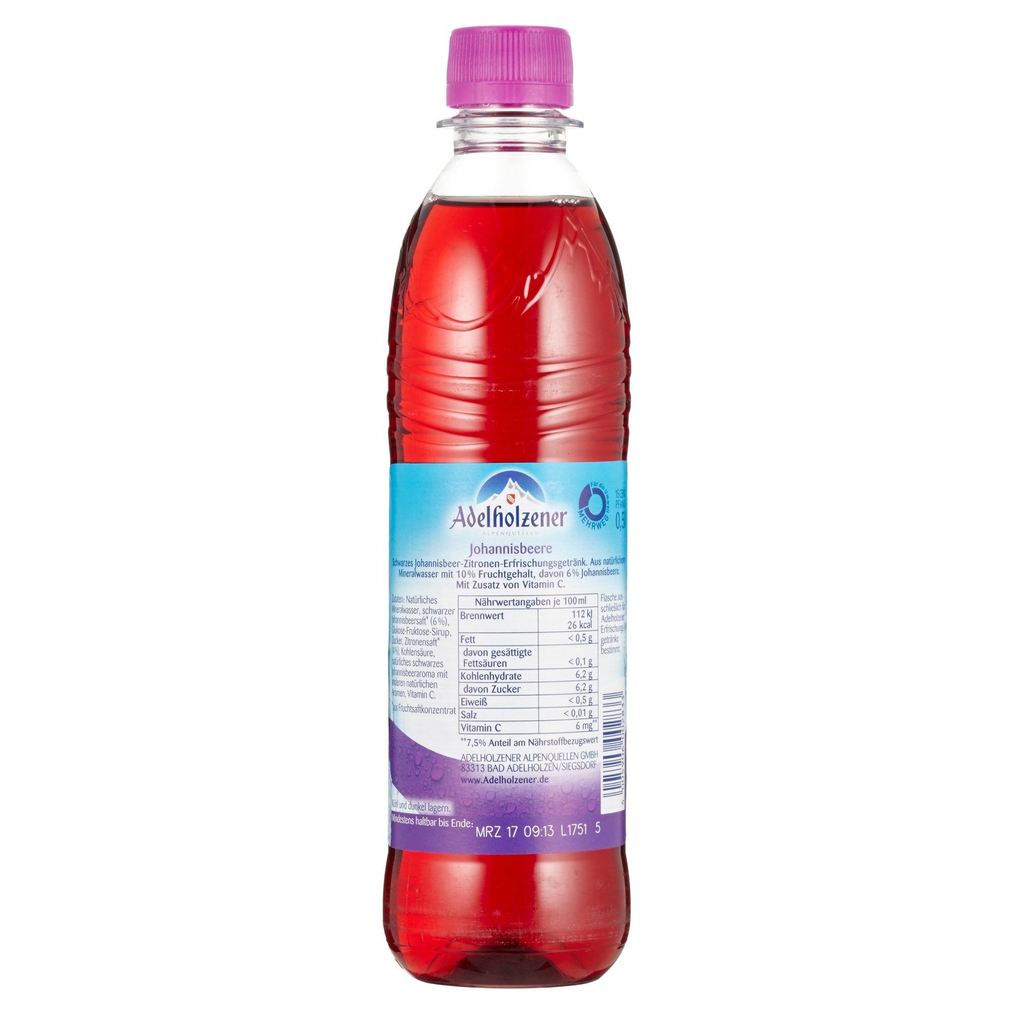 Adelholzener Johannisbeere MEHRWEG (12 x 0.5 l)