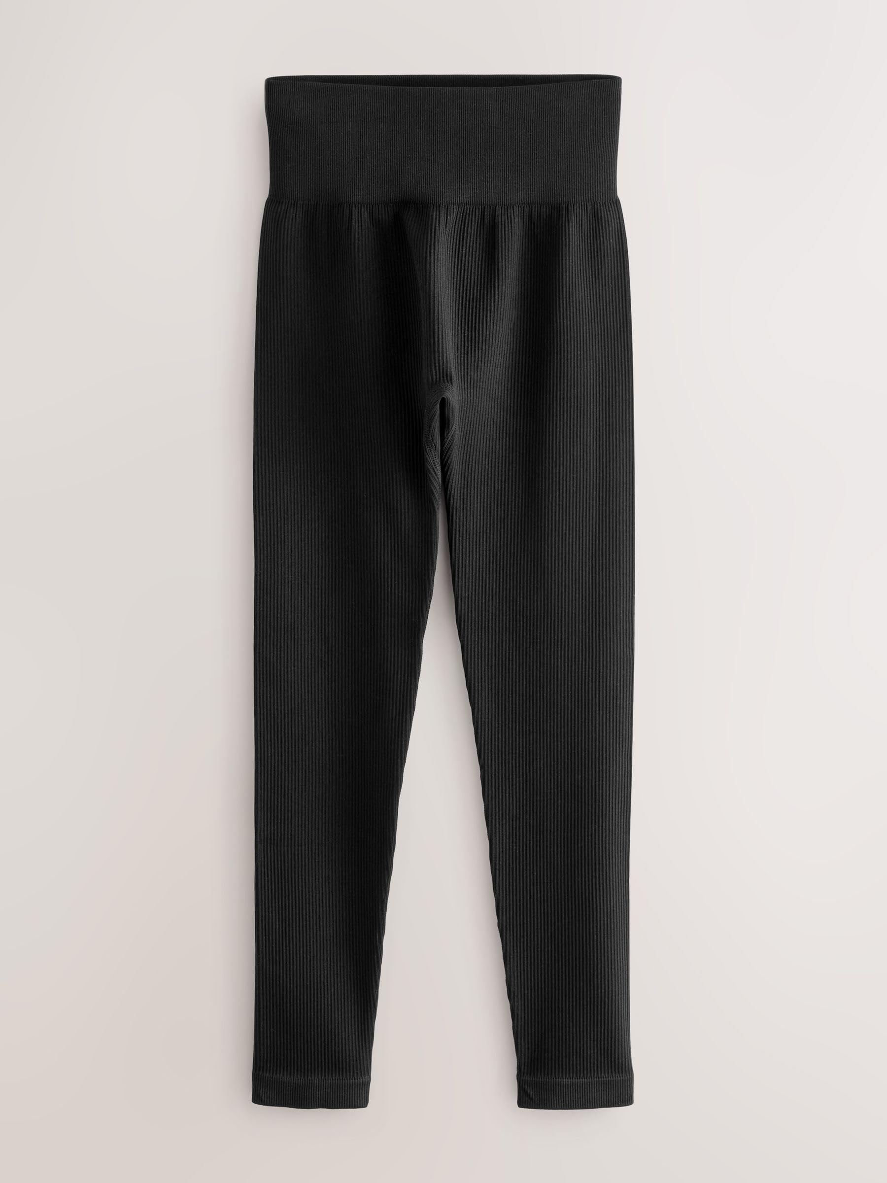 NEXT Damen Gerippte Hochbund-Leggings im 2er-Pack