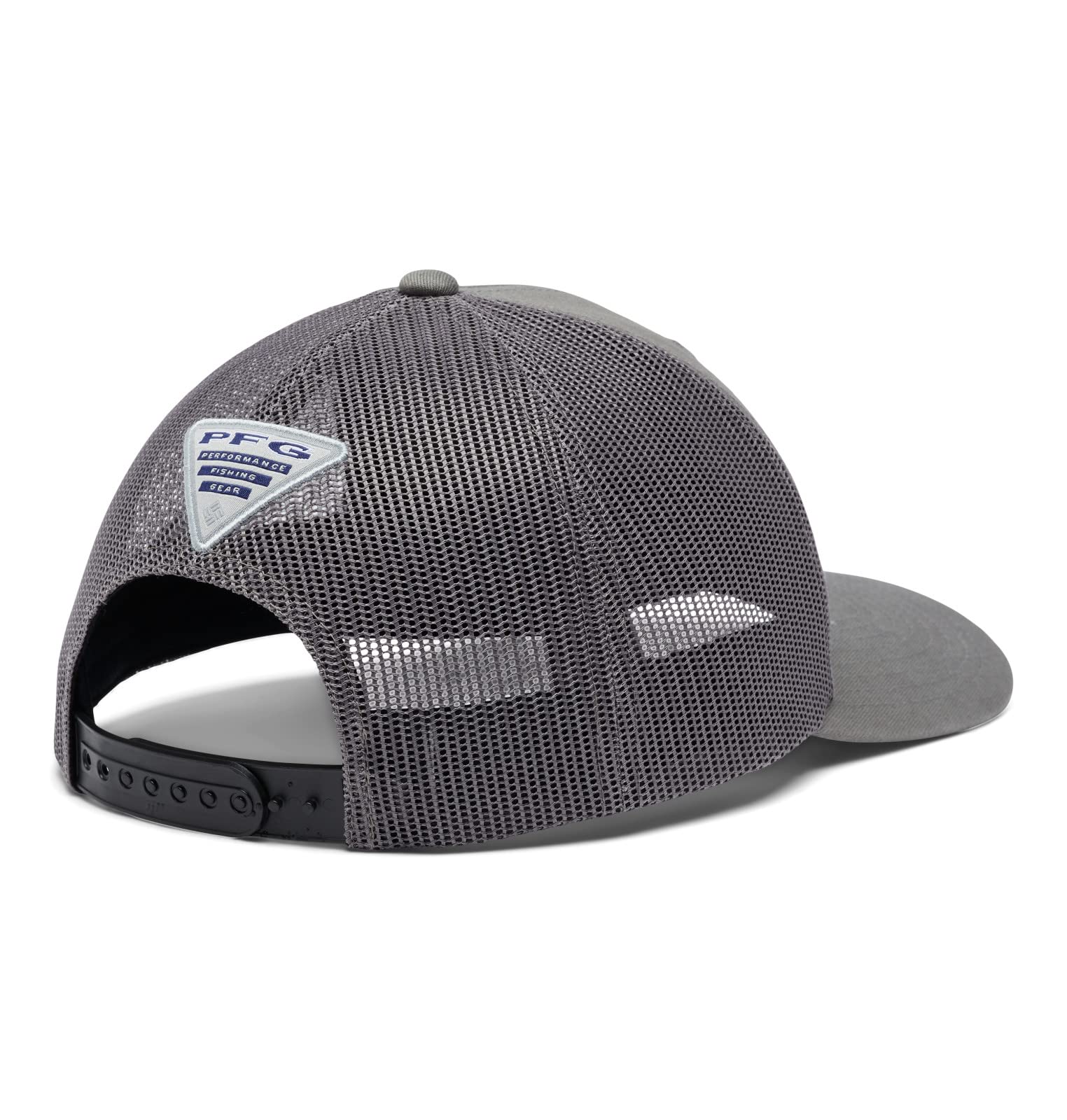 Gorra unisex PFG de malla con cierre de presión, titanio/negro/gancho, talla única 7