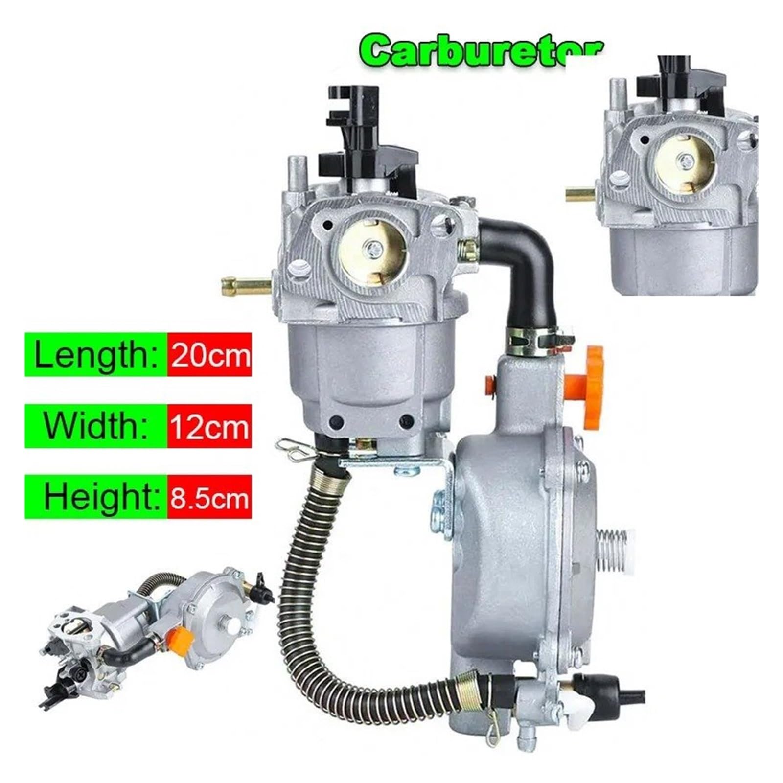 Motosierra Carburador Carburador Combustible Dual Motor Kit Conversión LPG NG Para GX160 GX200 168F 170F 3KW 5KW Motosierra Cortadora Césped Desbrozadora