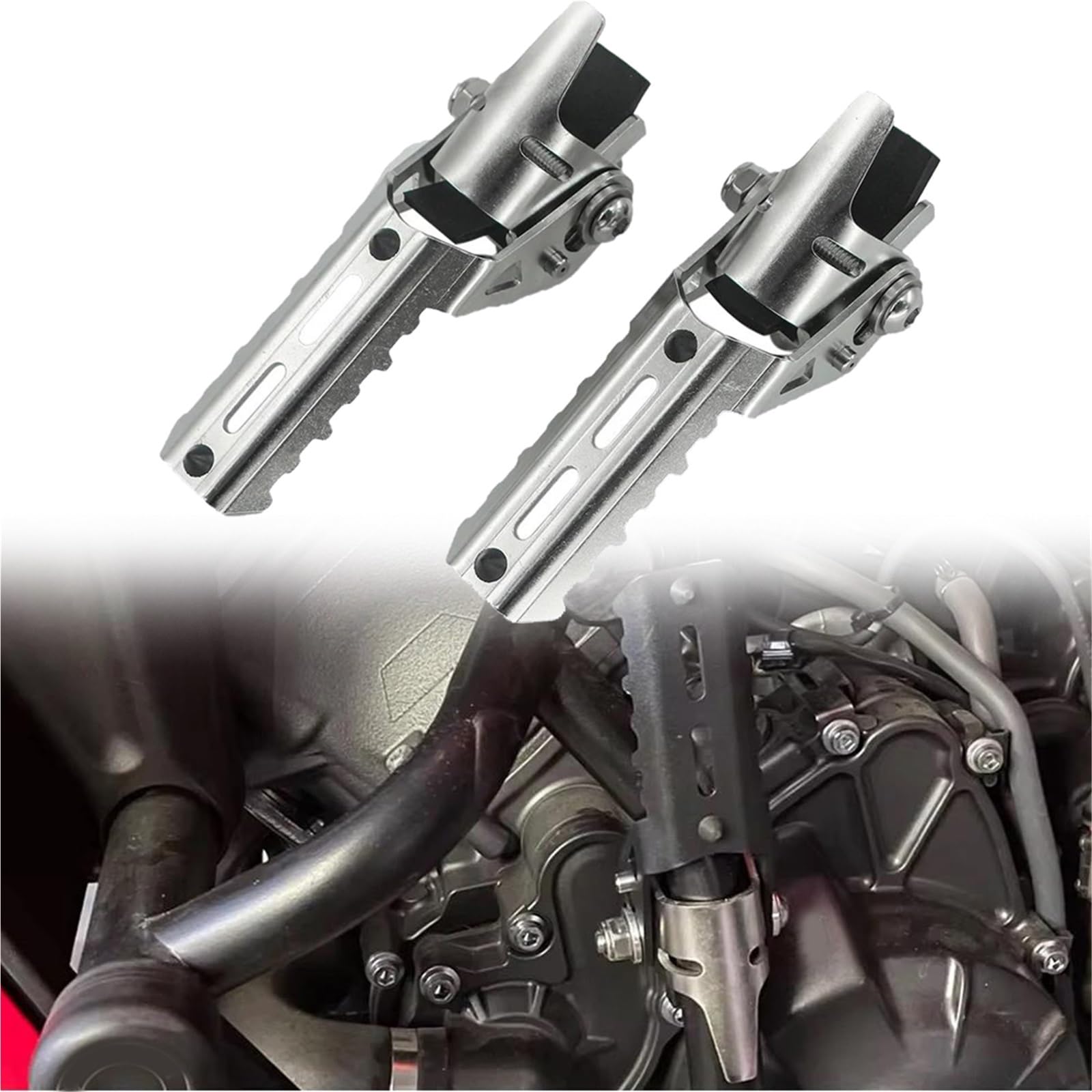 Repose-Pieds Moto Repliables Ajustables pour Crashbar R1250GS