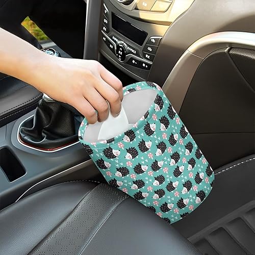 Miniatura 2 de Hedgehog - Cubo de basura portátil con clip ajustable, impermeable, organizador para automóvil, SUV, camión