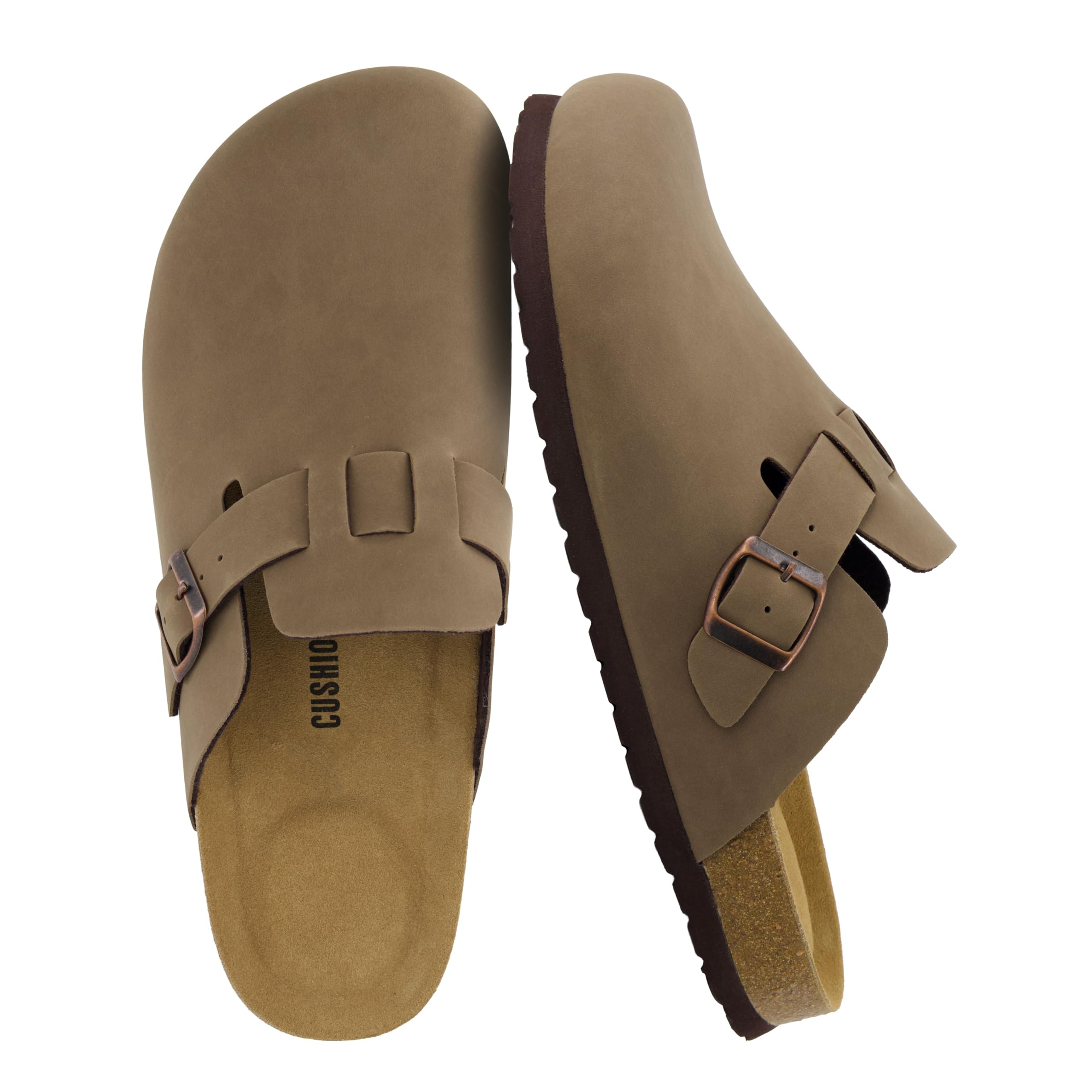 Haze Mens Clogs | Comfortable Slip-On Clogs for Men with Arch Support and Cork Suede Footbed | Perfect Potato Shoes for Indoor & Outdoor Use