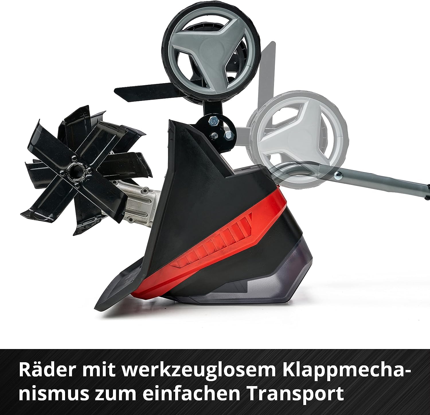 Einhell Akku-Bodenhacke GE-CR 30 Li-Solo Power X-Change (Lithium-Ionen 36V, 2-Punkt-Sicherheitsschalter, klappbarer Führungsholm, Transporträder, ohne Akku und Ladegerät)