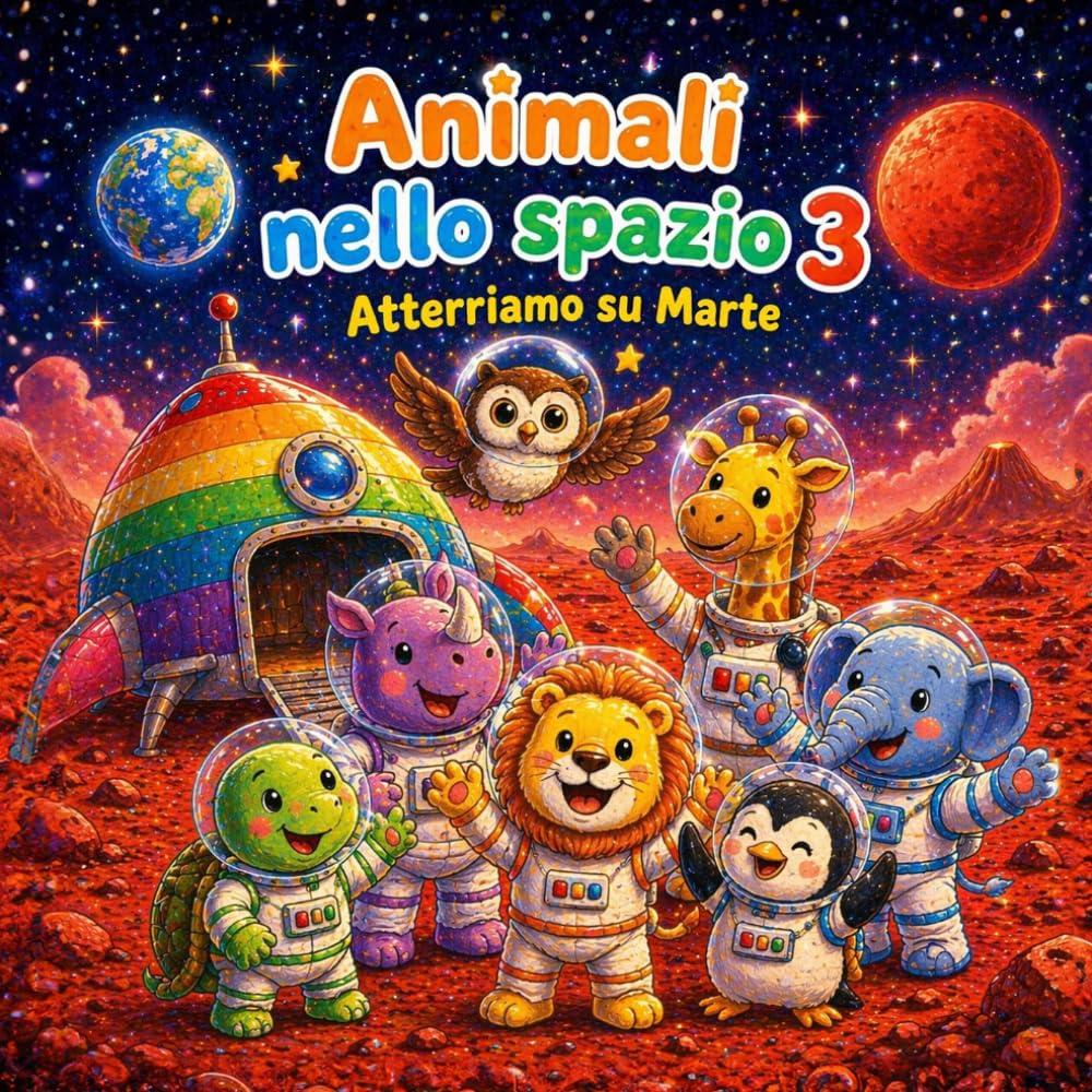 Animali nello spazio 3 - Atterriamo su Marte: Un'avventura spaziale per i più piccoli