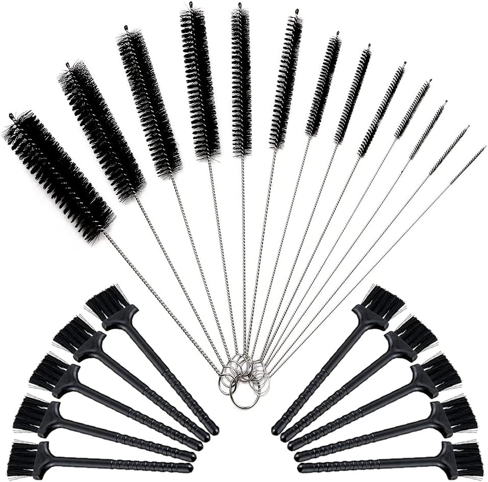 Set Pulizia Biberon - 6 Spazzole Per Bottiglie, Ciucci, Cannucce, Con Clip, Senza BPA - Foto 12