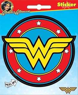 Ata-Boy DC Wonder Woman Stickers, WW Logo Sticker Anime/Movie Stickers - DC Wonder Woman Gifts & Merchandise