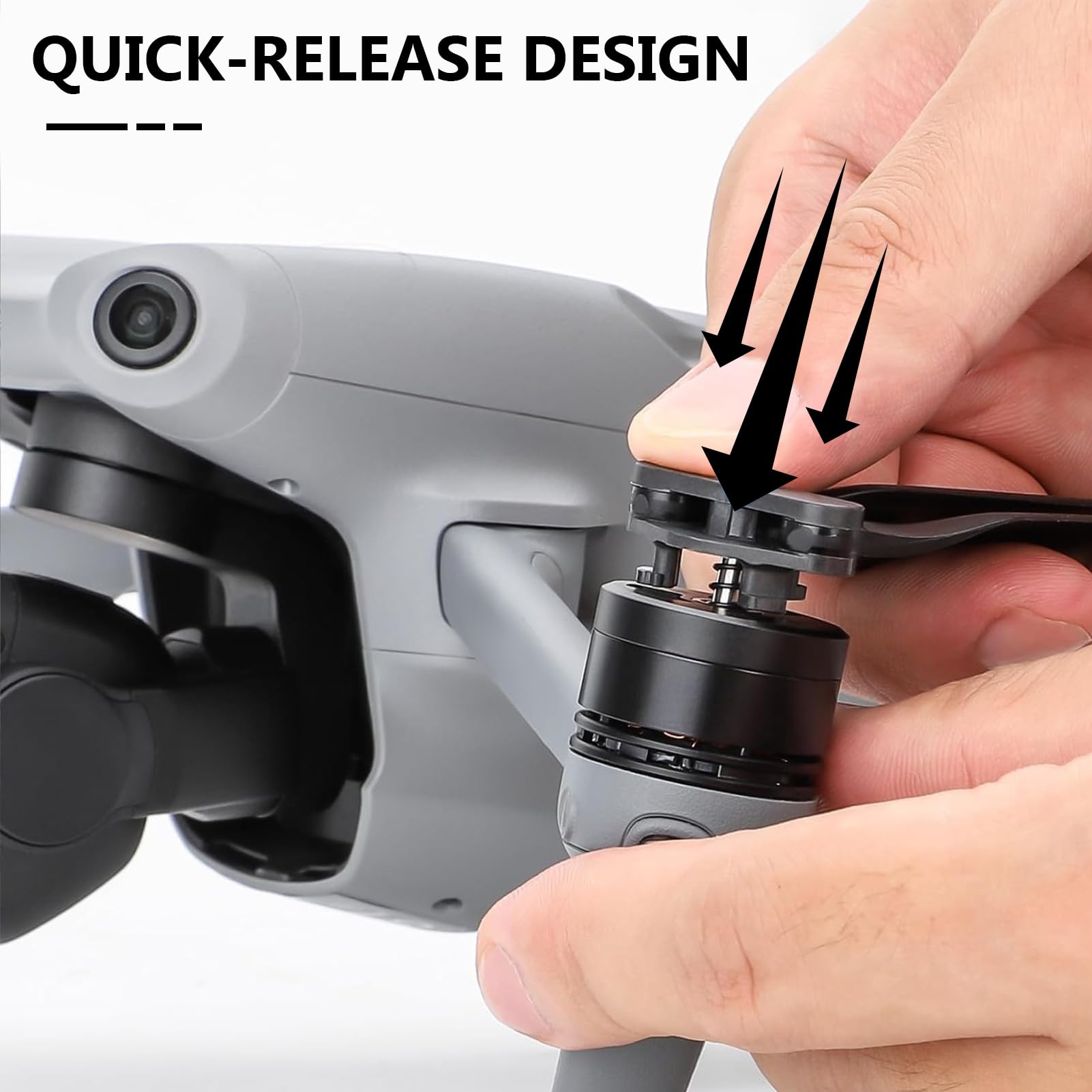 Air 3 Eliche, 8 Pezzi Eliche Air 3 con Design a Sgancio Rapido, Air 3 Accessori per Sostituzione Drone, 8747 Eliche per Air 3 Drone (Argento)