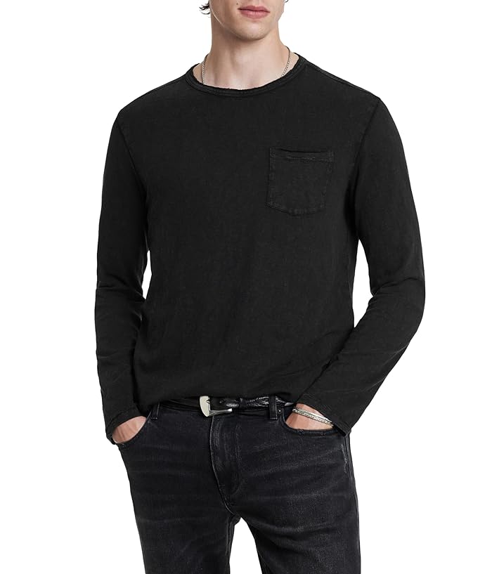Men's John Varvatos Sid Long Sleeve Tee K6393W24 | Zappos.com