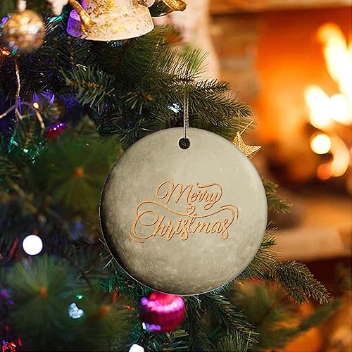 Miniatura 3 de Two-Side Printed Universe and Planets Ceramic Christmas Ornament, Novelty for Family Friends Kids, Cosmic Christmas Keepsake Pendants