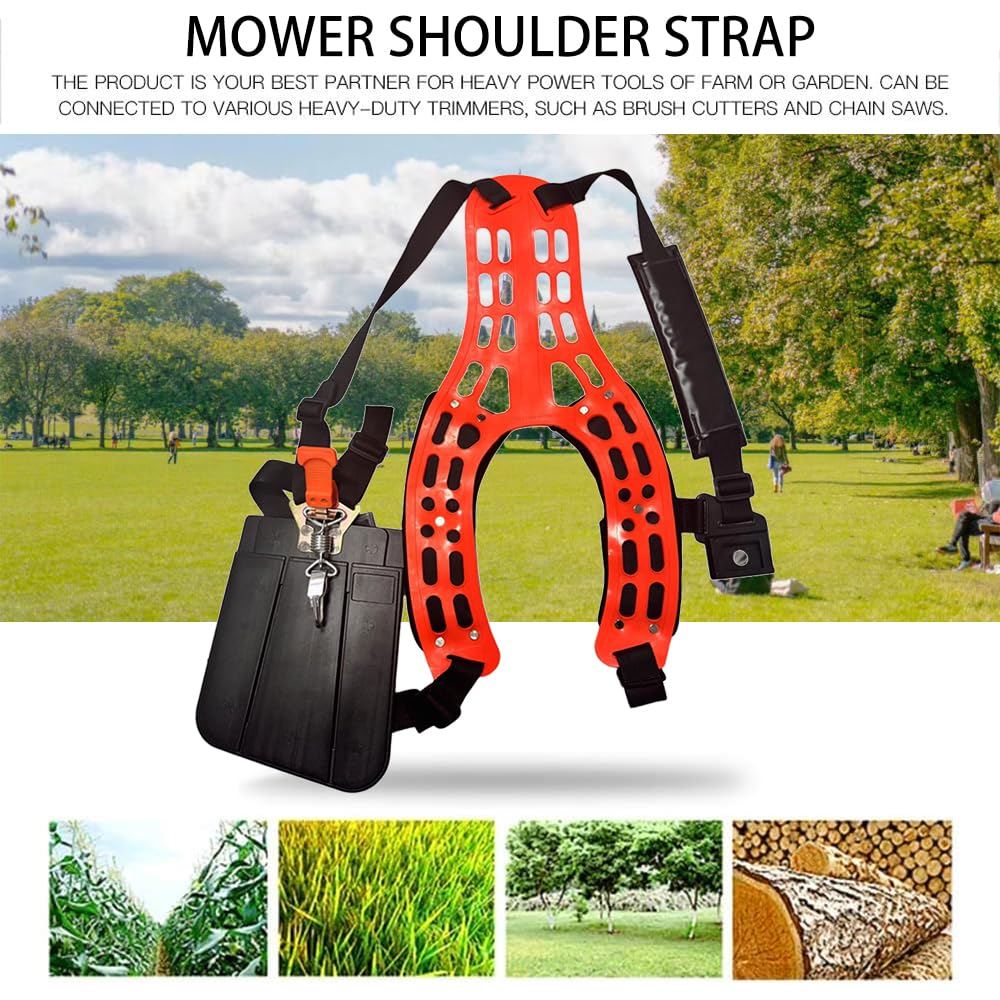 Tracolla Decespugliatore,Tracolla Regolabile per Decespugliatore,Cinghia Decespugliatore,Imbracatura Decespugliatore,Utilizzo di Morbido Materiale Plastico per Migliorare il Comfort Sulle Spalle