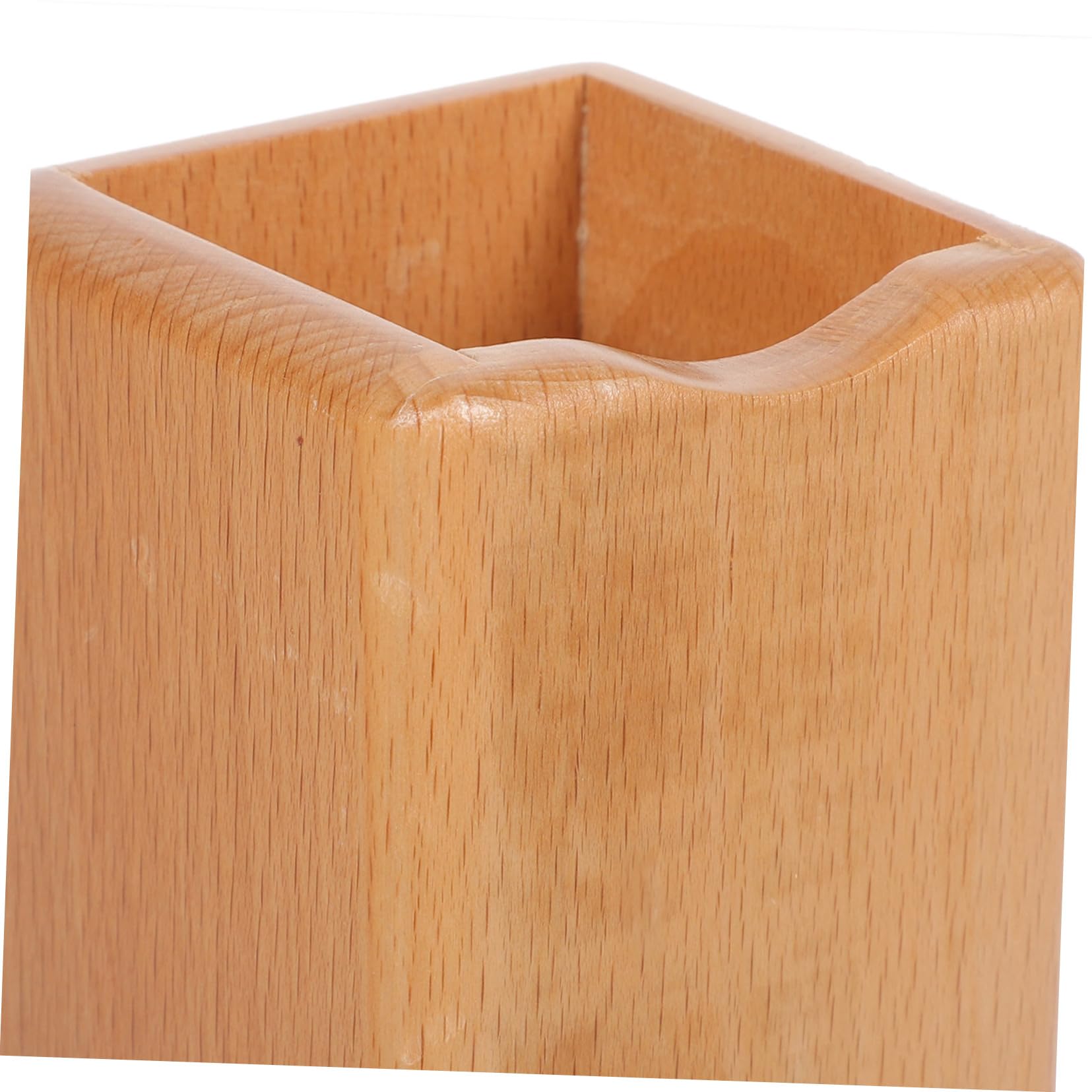 Uonlytech 3 Pièces Organisateur de Stylos pour Support de Pinceaux de Multifonctionnel Hêtre Rangement Pratique pour Fournitures Accessoires