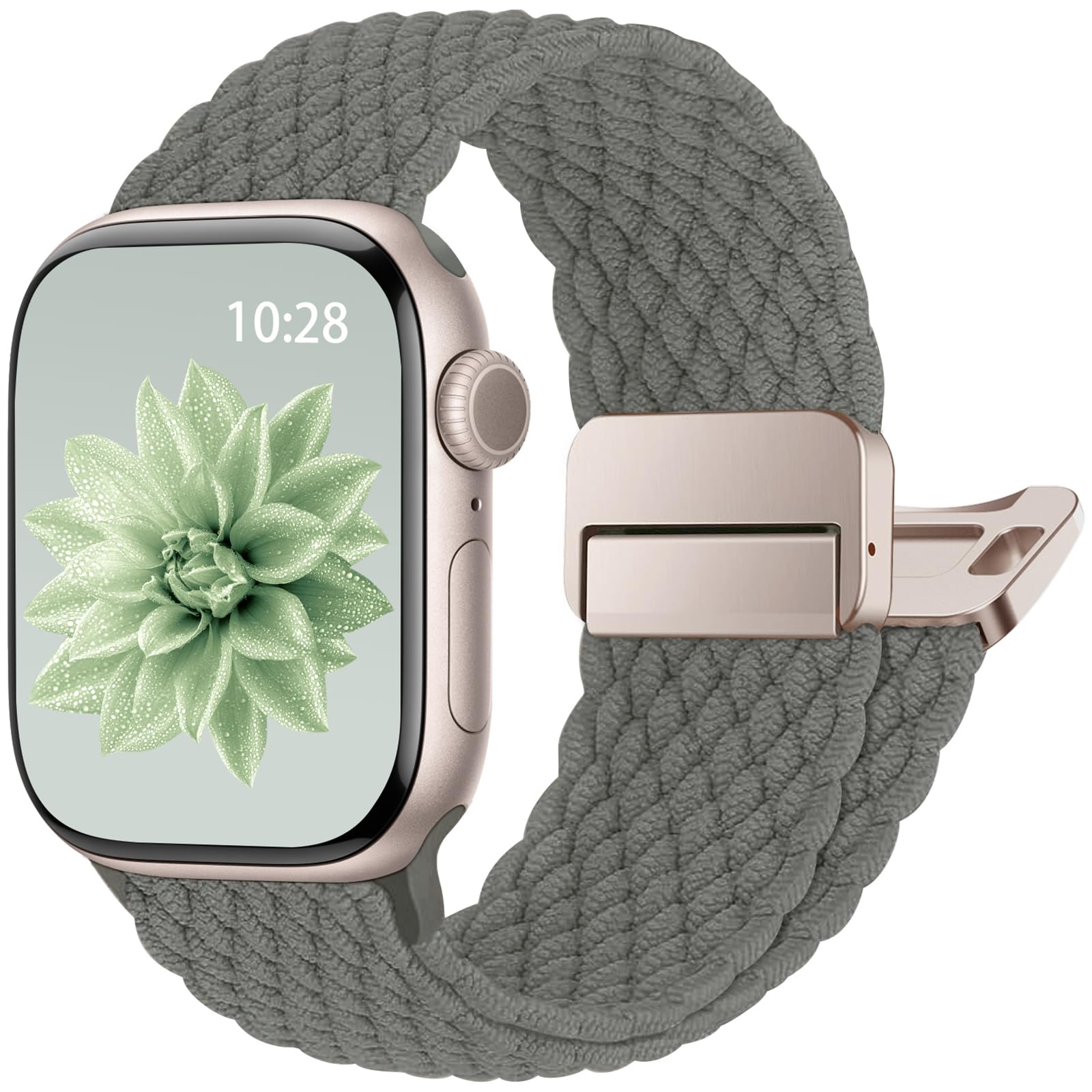 Geflochtenes Armband Kompatibel mit Apple Watch Armband 40mm 42mm 41mm 38mm 44mm 45mm 46mm 49mm, Magnetic Closure Sport Nylon Armbänder für iWatch Series 11 10 9 8 7 6 5 4 SE 3 2 1 Ultra