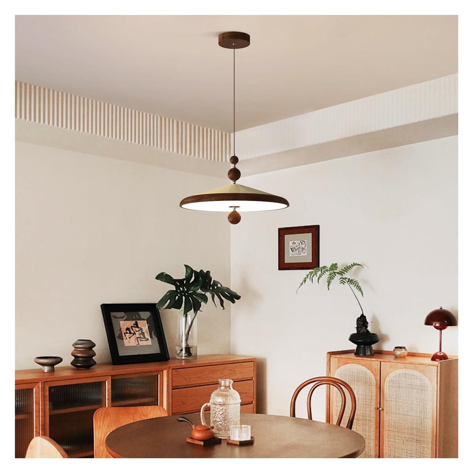 lampadario Lampade a sospensione rotonde Lampadario retrò nordico