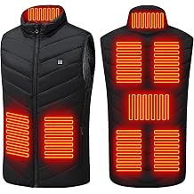 Heated Vest for Men Women USB Charging 9 Heating Zones