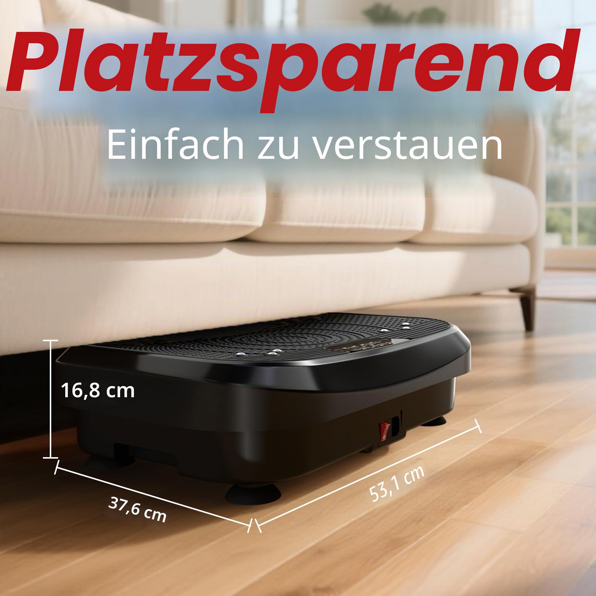 MOMODA 2026 Vibrationsplatte Trainingsgerät, 120 einstellbare Geschwindigkeitsstufen, Ganzkörper-Shaker für Gewichtsverlust & Fettverbrennung, Vibrations-Trainingsplattform für Frauen & Männer