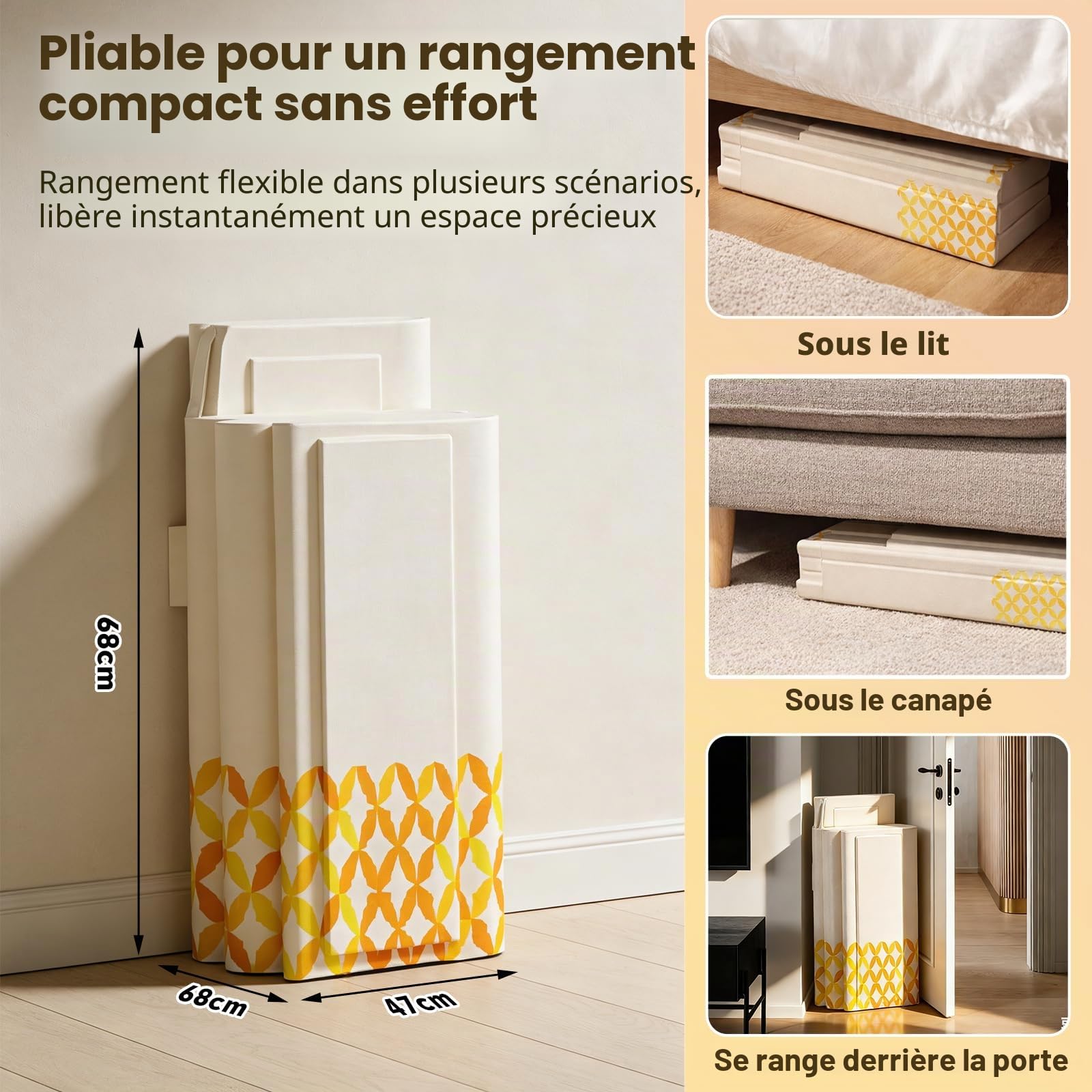 80 cm Baignoire Pliable Adulte avec Dossier, Baignoire de Douche Portable, Bain Froidet et Chaud, Aucun Assemblage Requis, pour Spa, Sauna, Inclut Coussin, Tuyau de Vidange, Set de Sacs de Bain