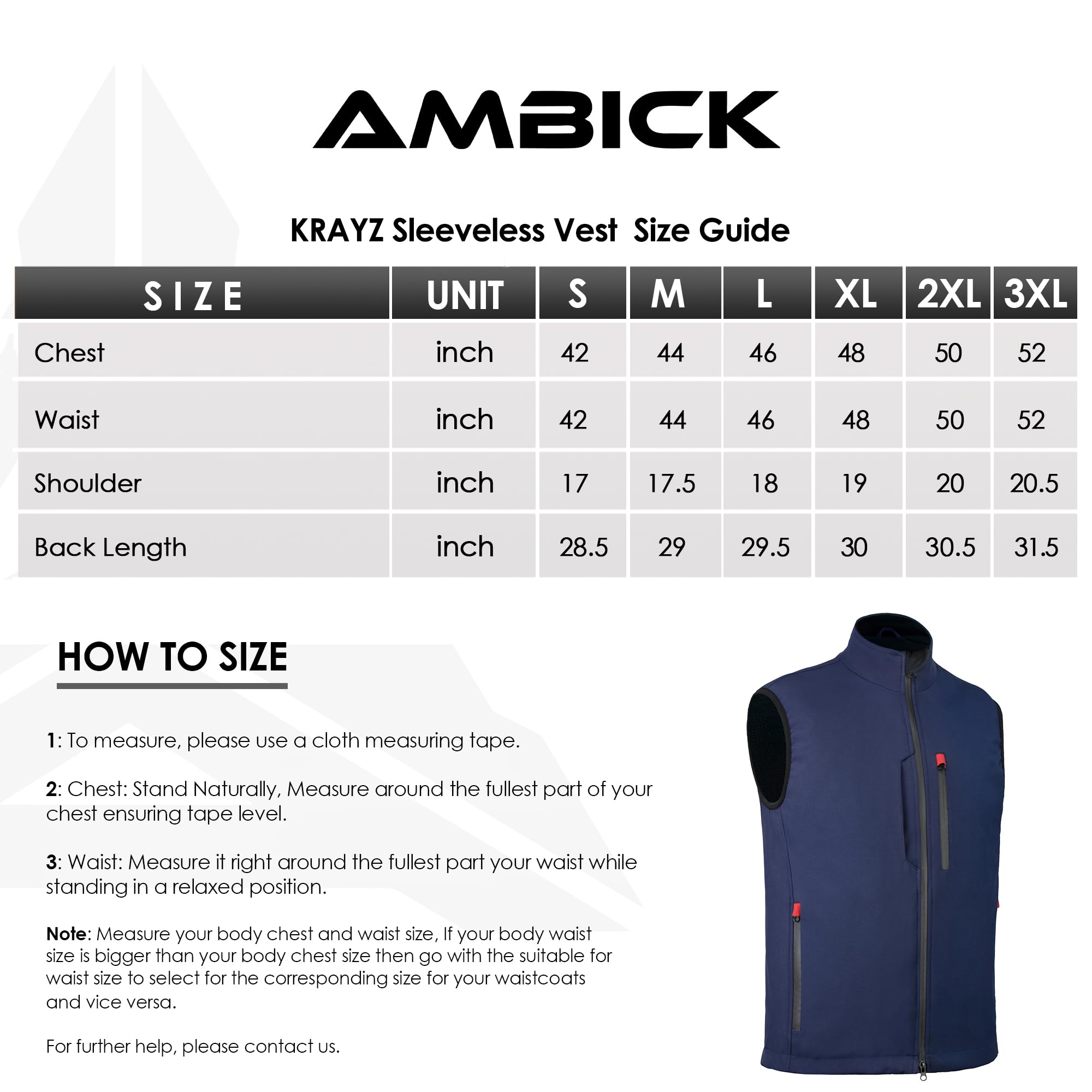 Ambick Krayz Gilet d'extérieur Softshell coupe-vent doublé polaire, gilet de course sans manches pour voyage, golf, randonnée