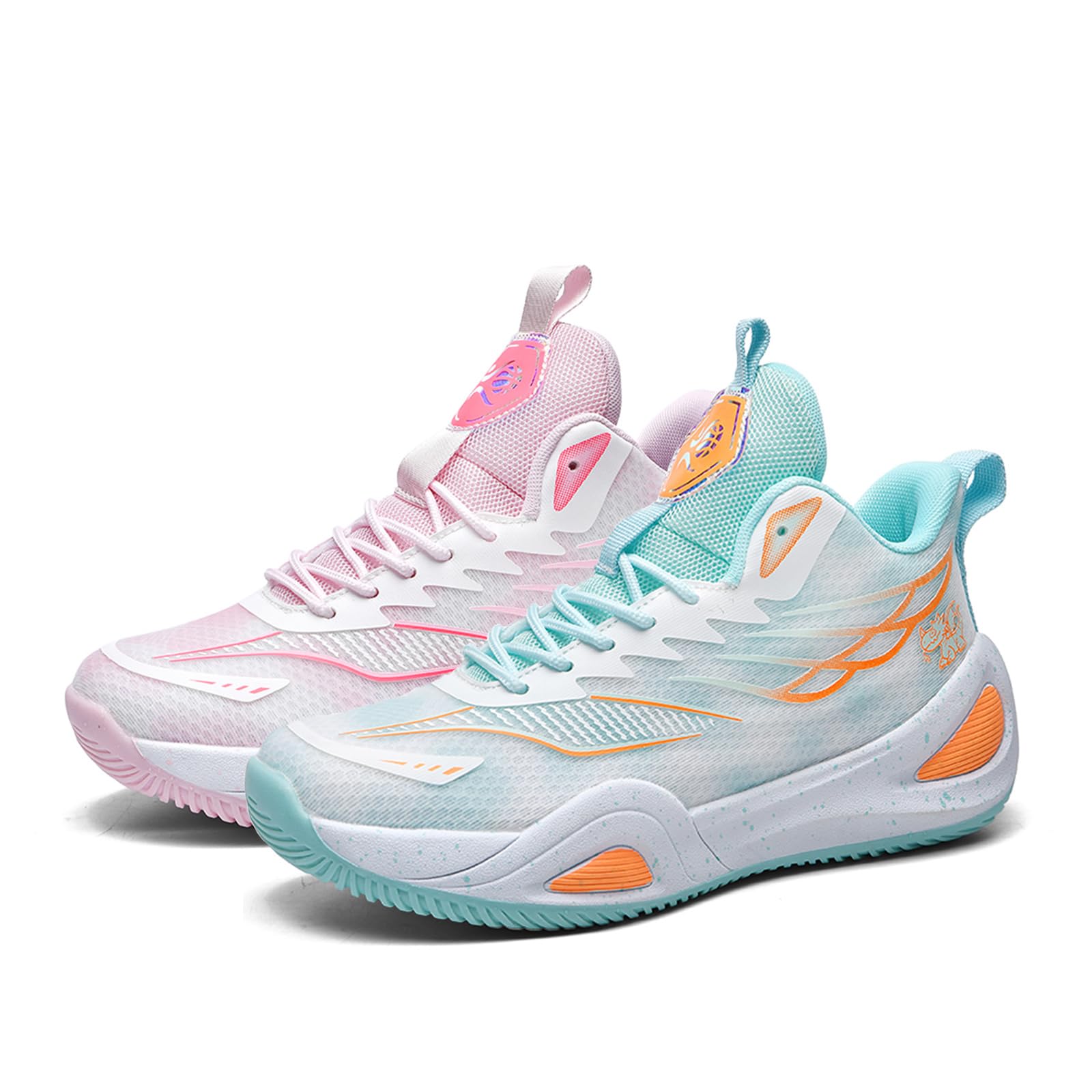 Hewcey High Top Boys Basketball Shoes Breathable Non Slip Outdoor Sneakers Comfortable Fashion Athletic Training Sport Shoes for Girls