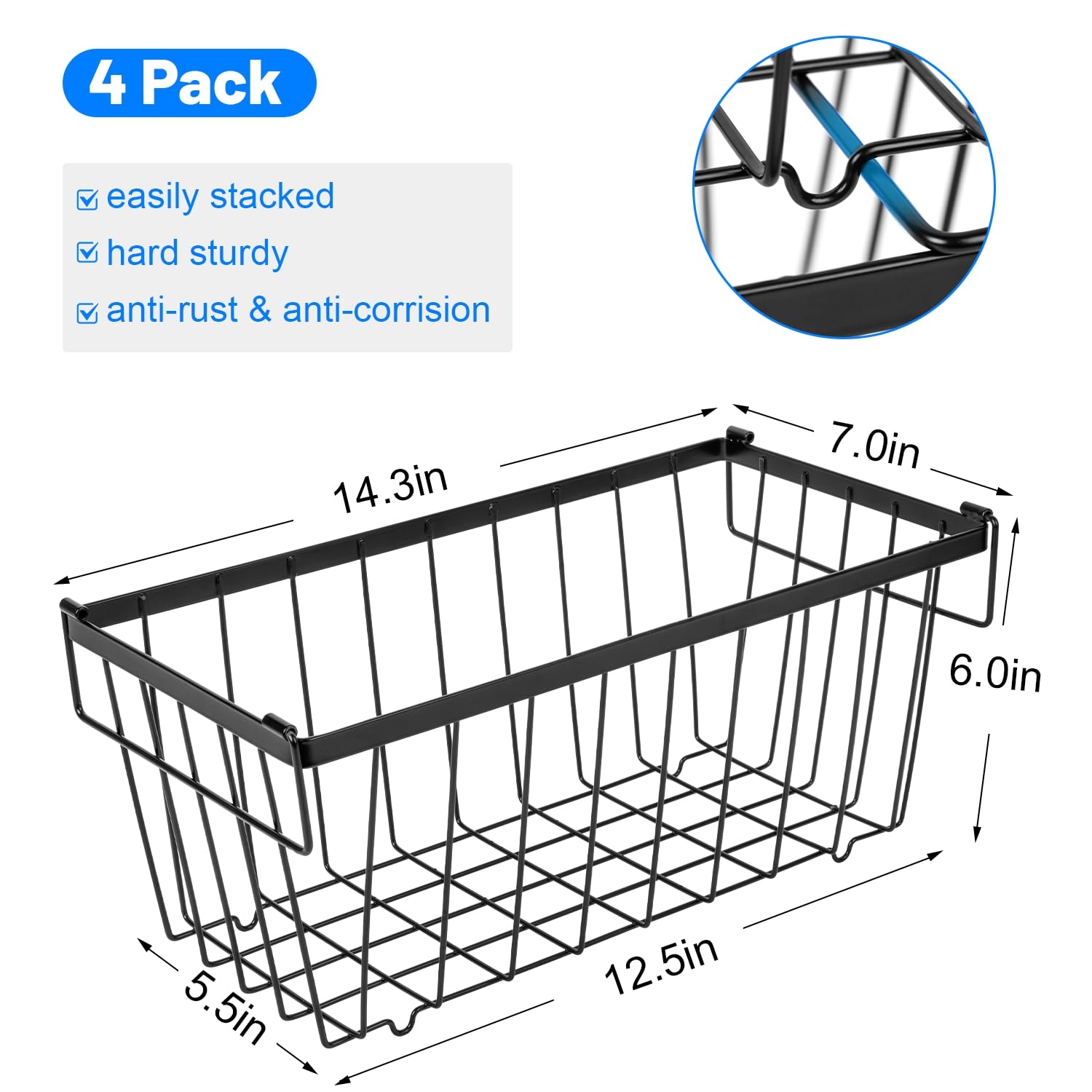 Contenitore organizer per congelatore (confezione da 4)