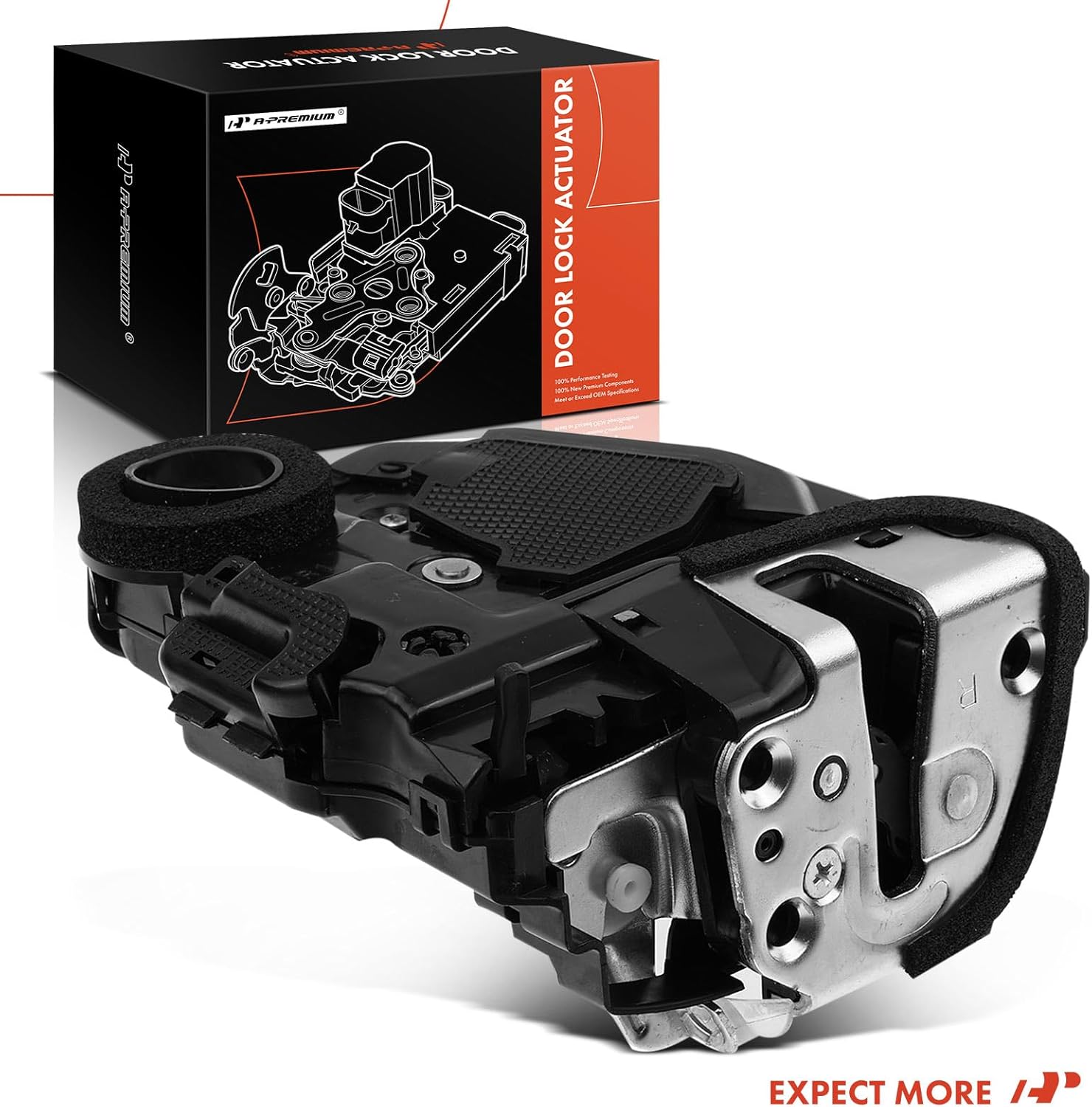 A-Premium Rear Right Passenger Side Door Lock Actuator Compatible with Toyota Tundra 2007-2019, Sequoia 2008-2019
