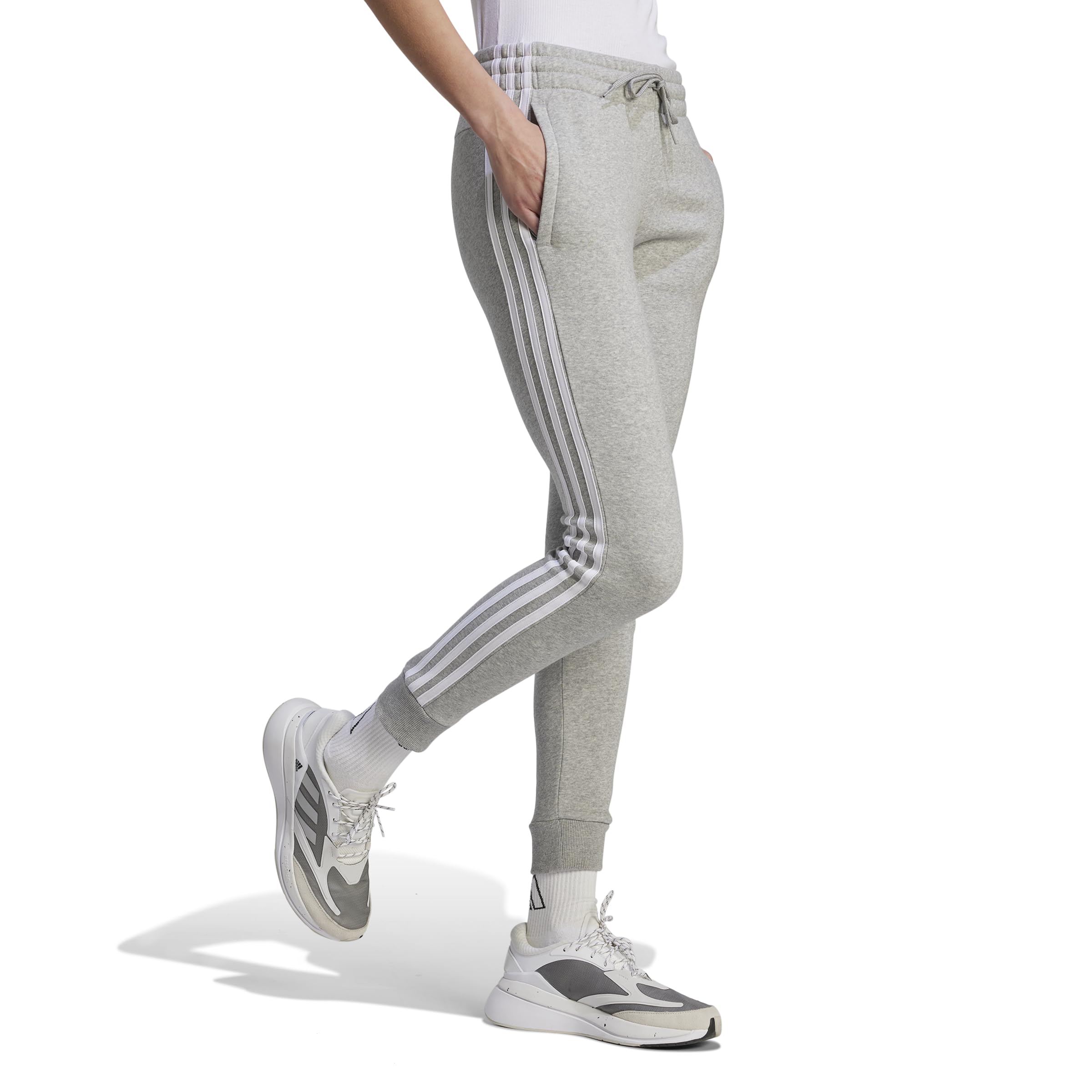 adidas Essentials 3-stripes Fleece Pants - Spodnie Kobiety