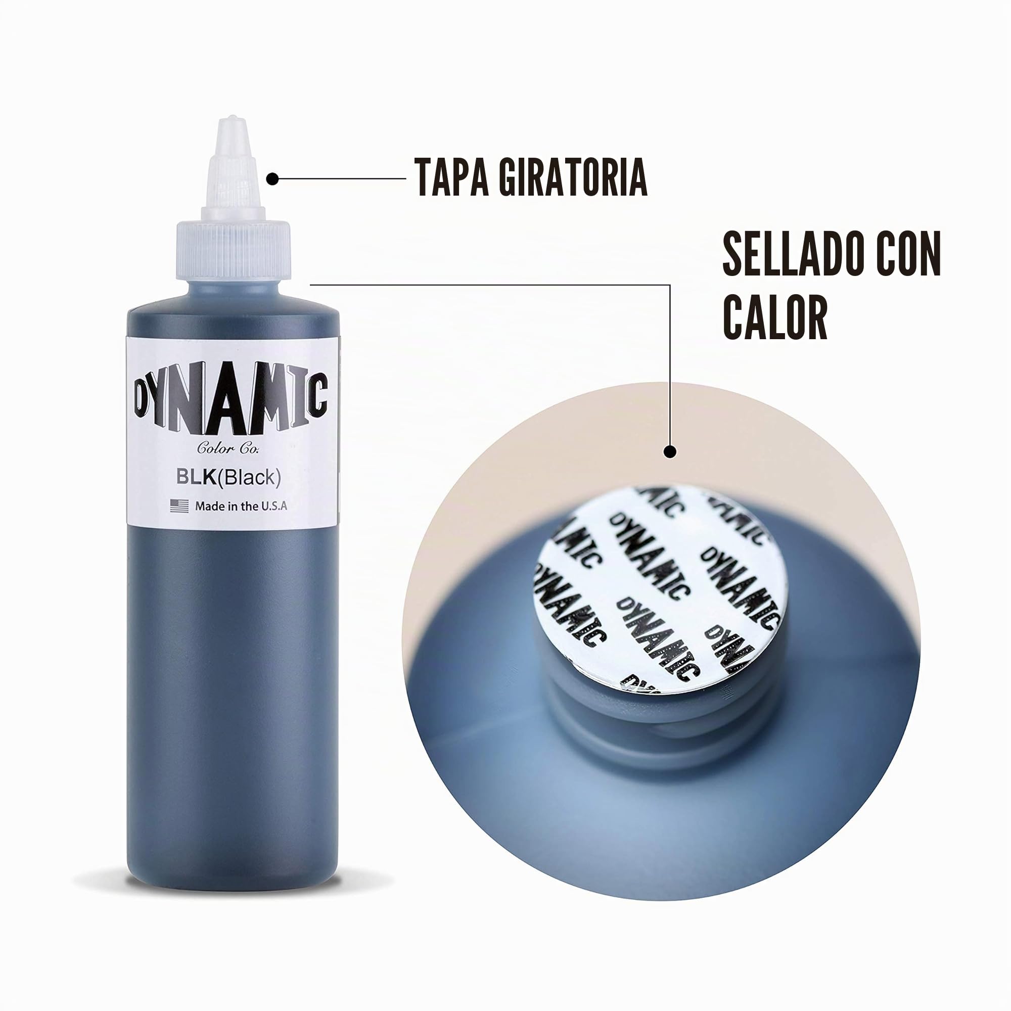 Famry Tinta de tatuaje negro - Botella de 2.4E+2 ml (8 oz) Pigment-based
