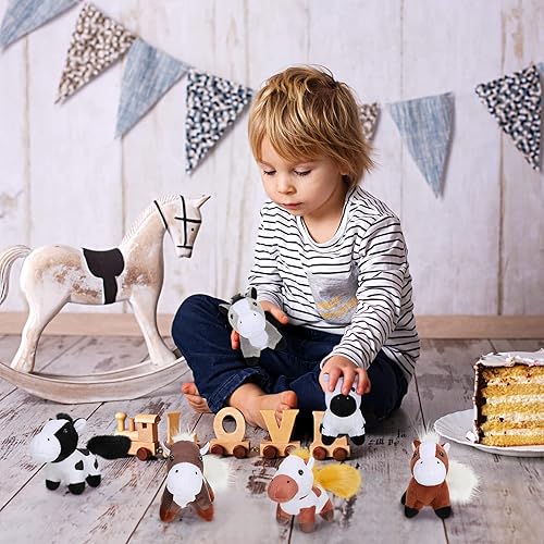 Vista 38 de 8 piezas de animales de peluche de 5 pulgadas a granel, varios lindos animales de peluche para mascotas, pequeños animales de peluche