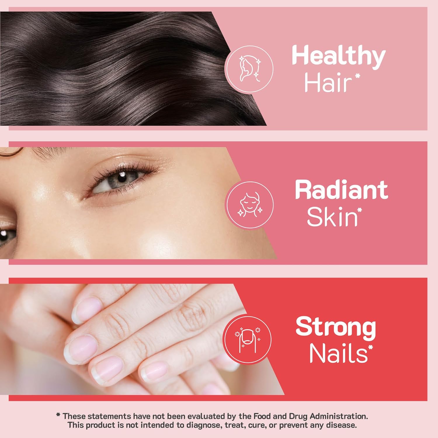 YumVs Biotin Gummies 5000mcg - Luscious Raspberry Flavor - Thicker Faster Hair Growth Gummies for Women or Men - Hair, Skin & Nails Vitamins - Hair Gummies - Vegetarian Biotin Supplement (60 Count) - Image 4