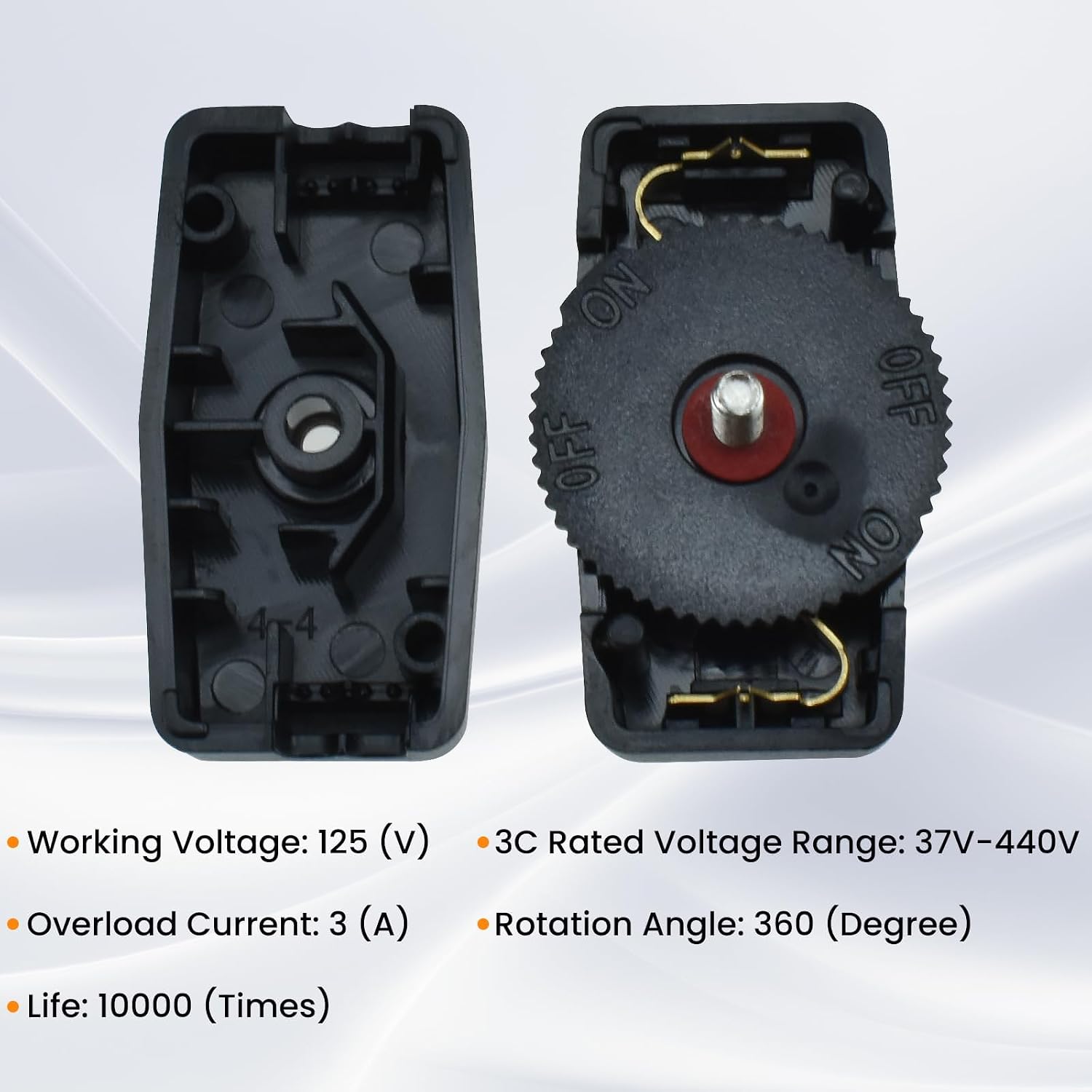 Aifeier ET 2 Pcs Inline Rotary Cord Switch Replacement image 4